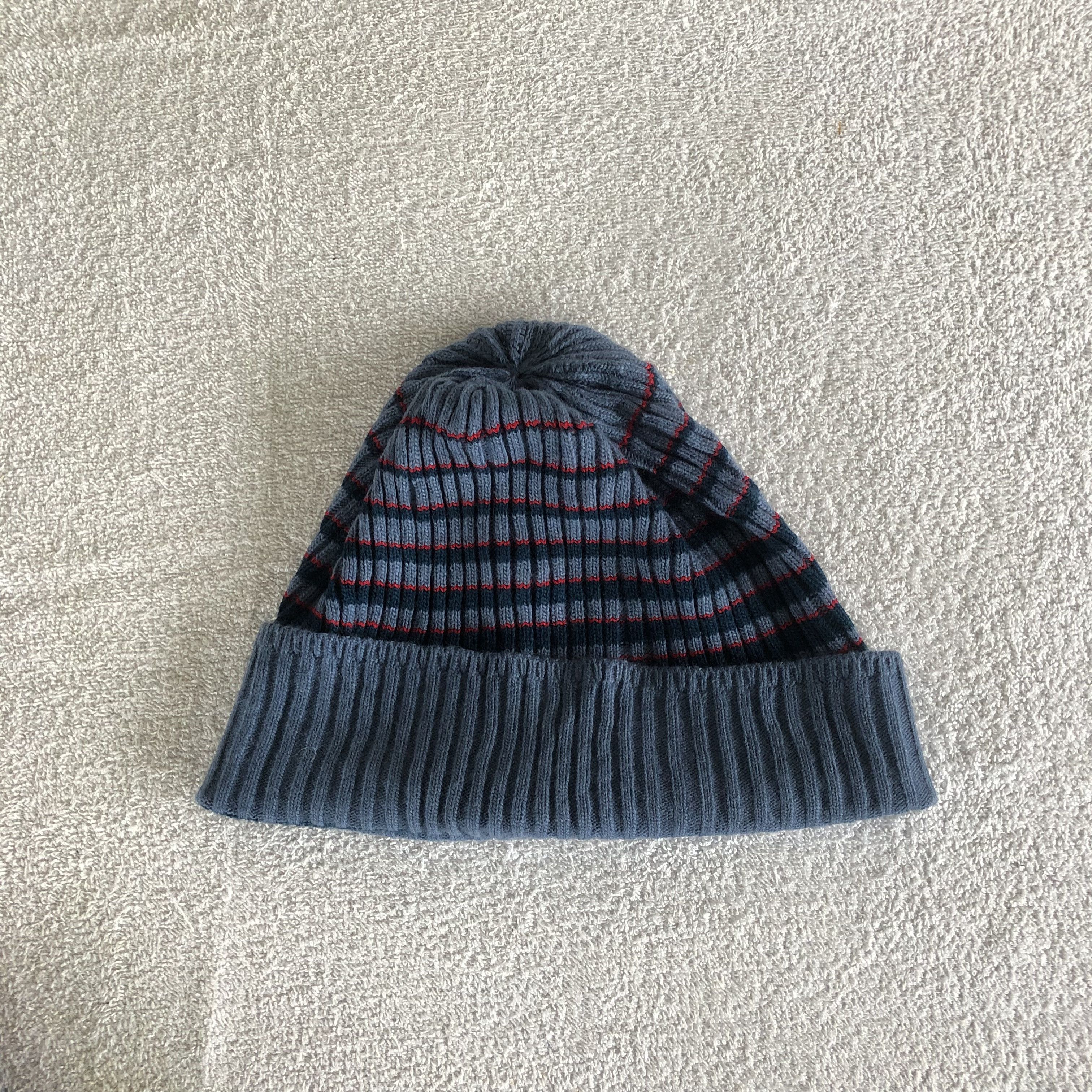 Japanese Brand Vintage 90s NONATIVE Striped Beanie Snow Caps Hats Size ONE SIZE - 5 Thumbnail