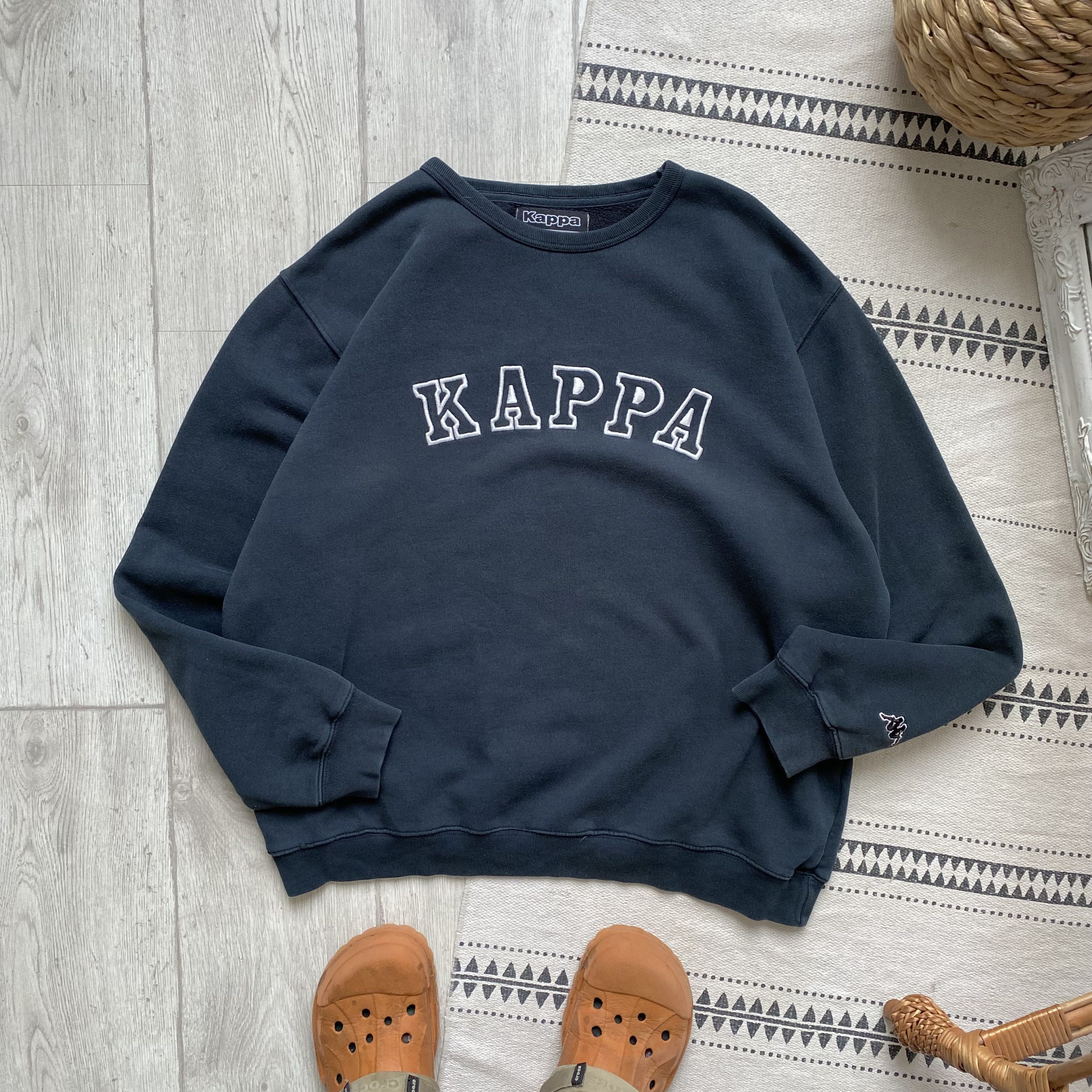 Kappa 90s Kappa Vintage Faded Boxy Sweatshirt Big Logo Y2K Size US L / EU 52-54 / 3 - 5 Thumbnail