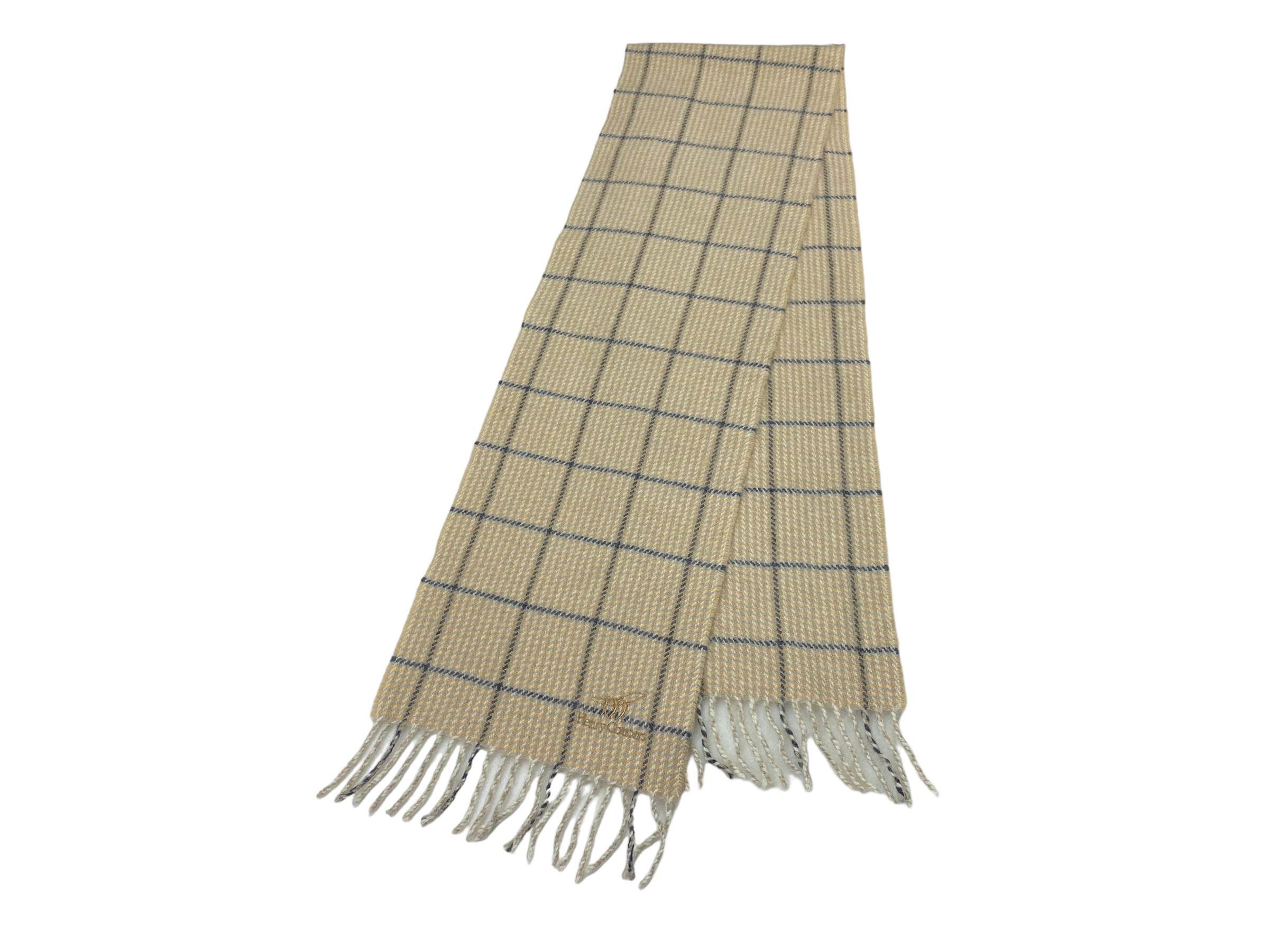 Henry Cotton's × Vintage Vintage Henry Cottons Checkered Scarf Wool 90s Made in Italy Size ONE SIZE - 2 Thumbnail