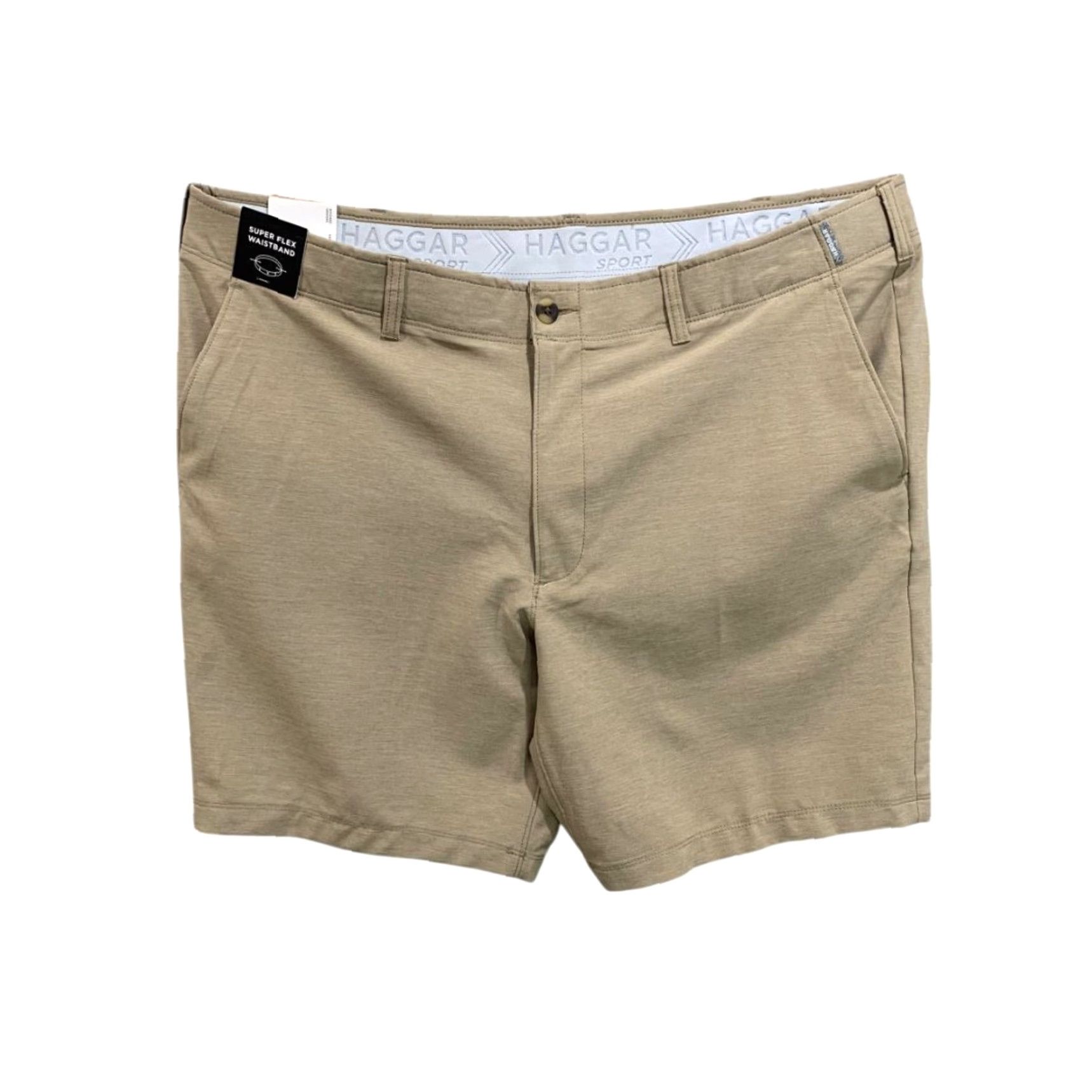 Haggar Haggar Sport Mens Size 42W Brown Performance Shorts 9" Inseam Size US 42 / EU 58 - 4 Thumbnail