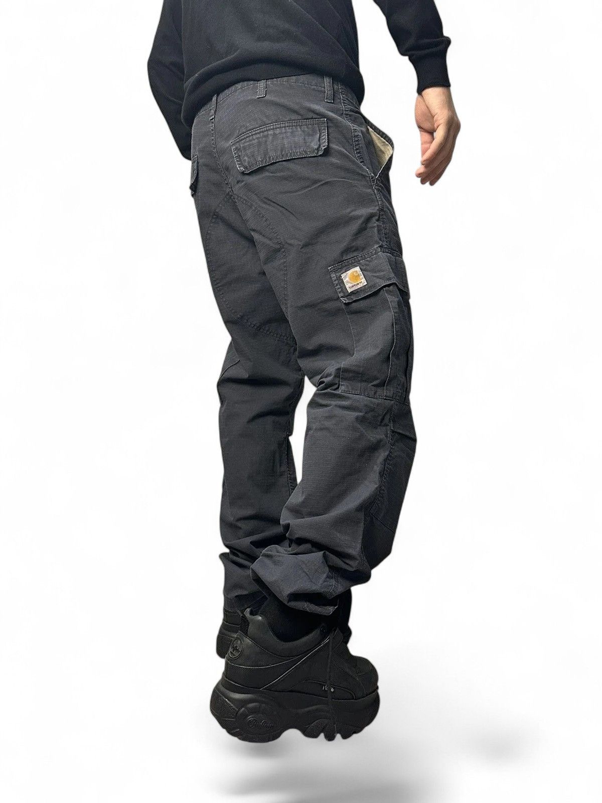 Carhartt Y2K Carhartt Blue Heavy Work Pants Utility Streetwear Size US 32 / EU 48 - 1 Thumbnail