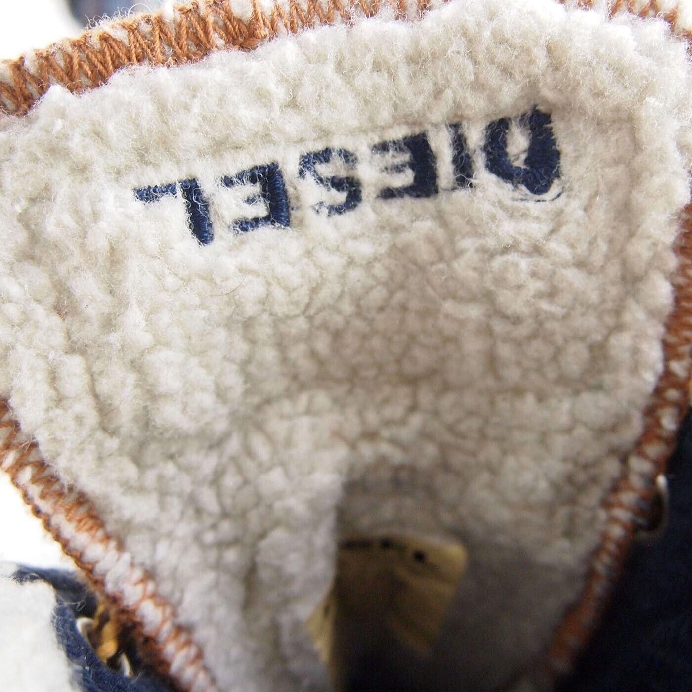 Diesel Diesel Denim Boots Blue Shearling Trim Size US 10 EU 41 Size US 10 / IT 40 - 7 Thumbnail
