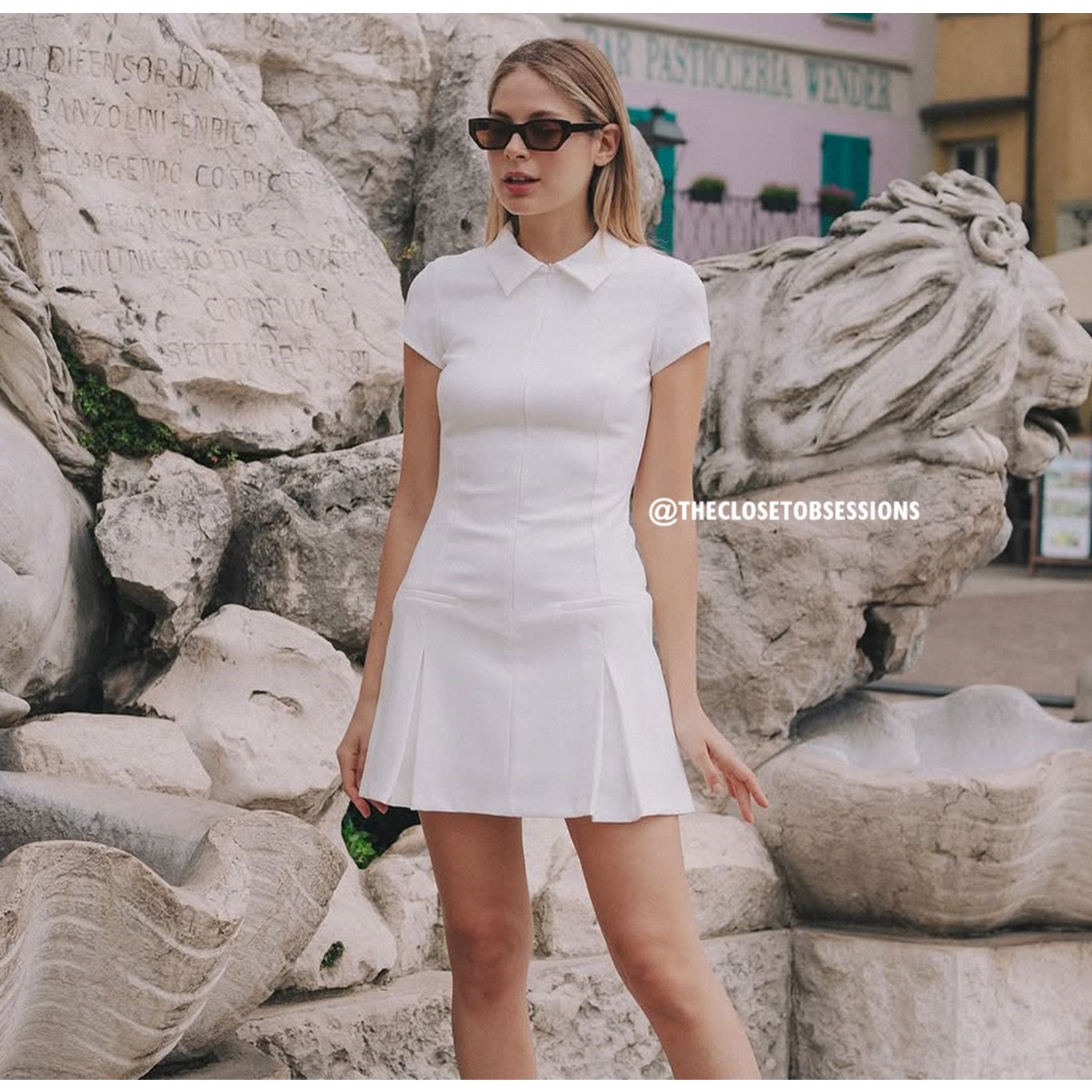 Zara ZARA BLOGGER FAVE!!! Short Dress with Box Pleats NWT Size L / US 10 / IT 46 - 12 Thumbnail