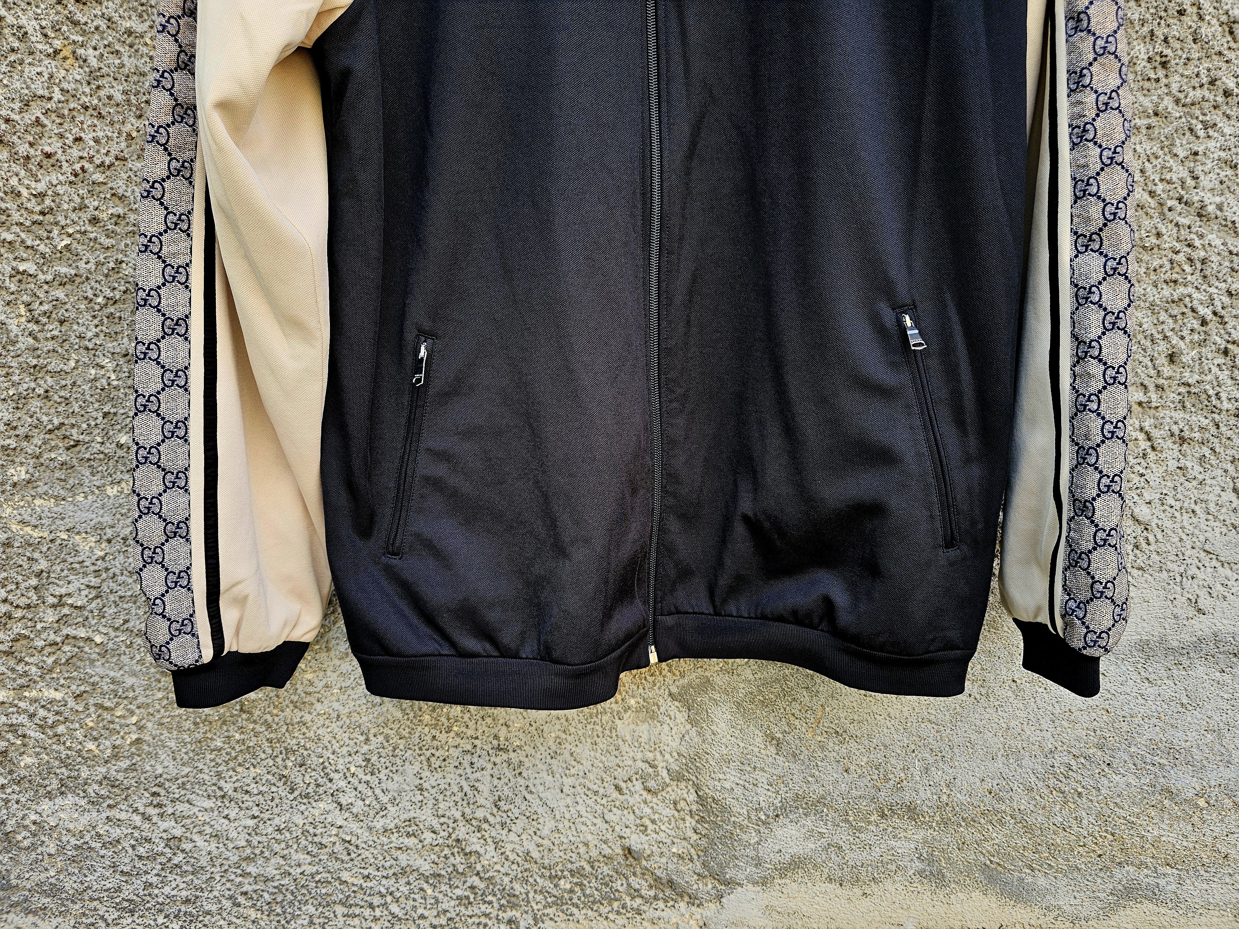 Gucci $1650 Gucci GG Paneled Logo Men's Technical Jersey Jacket Size US L / EU 52-54 / 3 - 11 Thumbnail