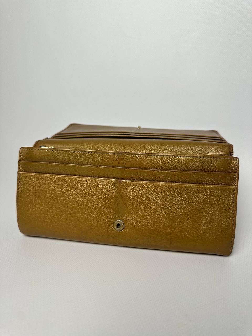 Loewe 90s Vintage Loewe Anagram Leather Authentic Golden Wallet Size ONE SIZE - 10 Thumbnail