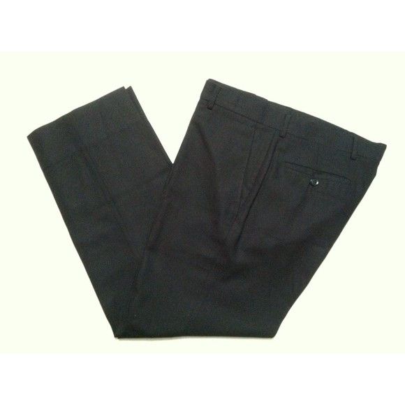 Armani Collezioni ARMANI COLLEZIONI MEN'S BLACK WOOL DRESS PANTS SIZE:38/30 Size 38R - 1 Thumbnail