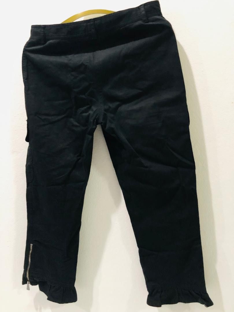 Moschino × Vintage Moschino Crop pants Zipper legs Size 32" / US 10 / IT 46 - 4 Thumbnail