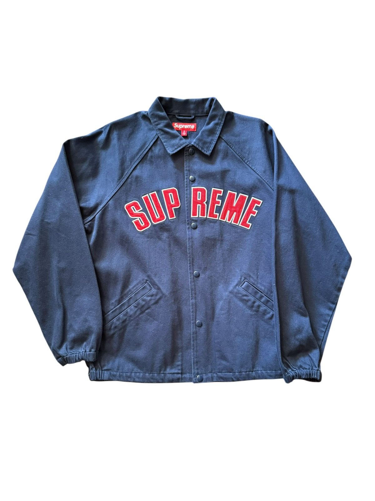 Supreme Supreme Arc Denim Coaches Jacket Navy | Grailed