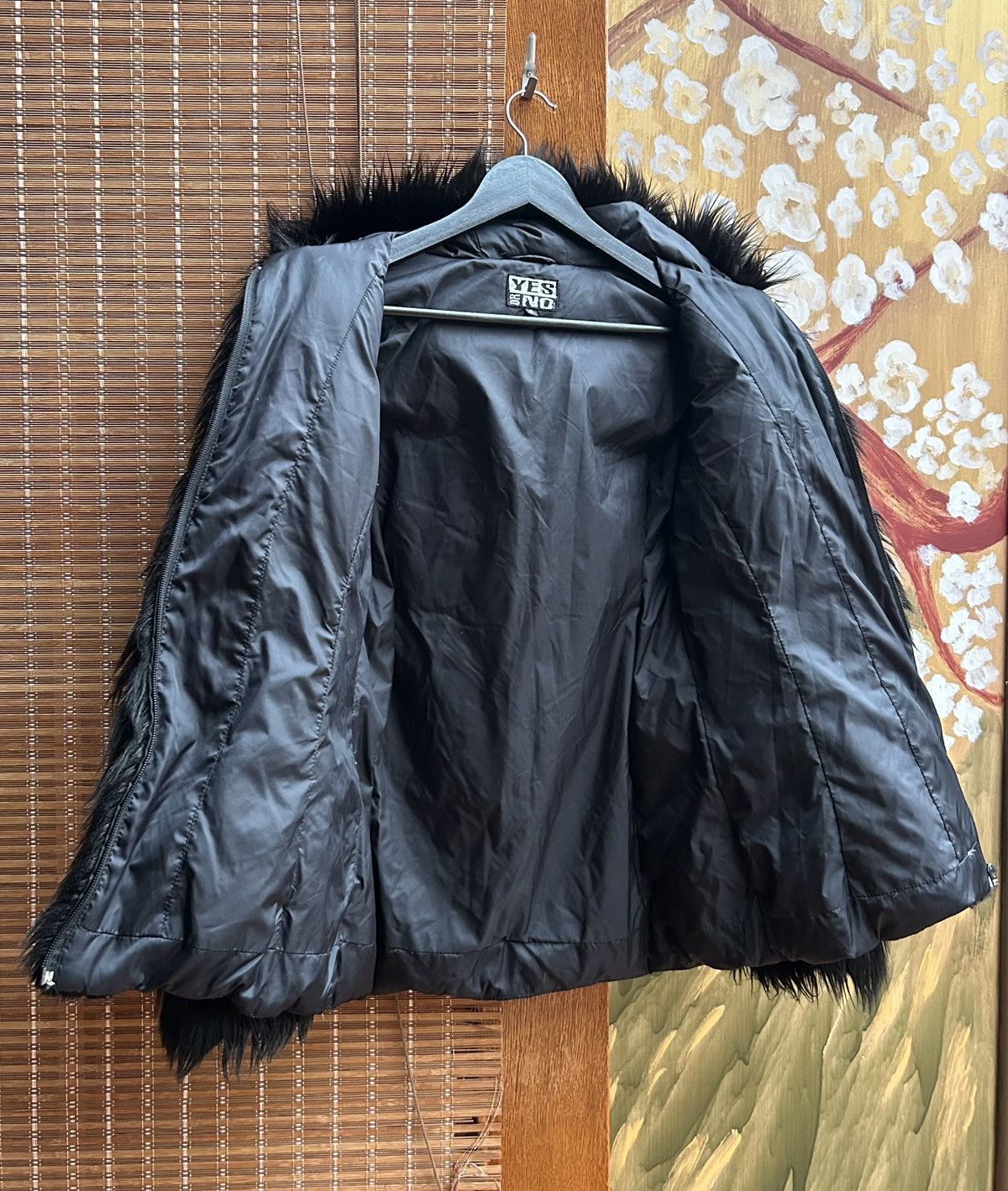 Vintage Yes Or No Faux Fur Trim Hooded Afghan Shaggy Coat Puffer Size S / US 4 / IT 40 - 3 Thumbnail
