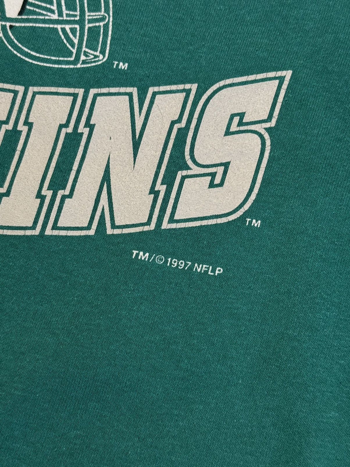 Vintage 🔷Vintage Miami Dolphins NFL Sweatshirt 90s🔷 Size US M / EU 48-50 / 2 - 4 Thumbnail