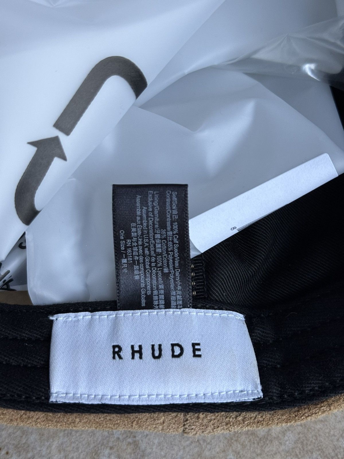 Rhude Full Suede R Brown hat Size ONE SIZE - 4 Thumbnail