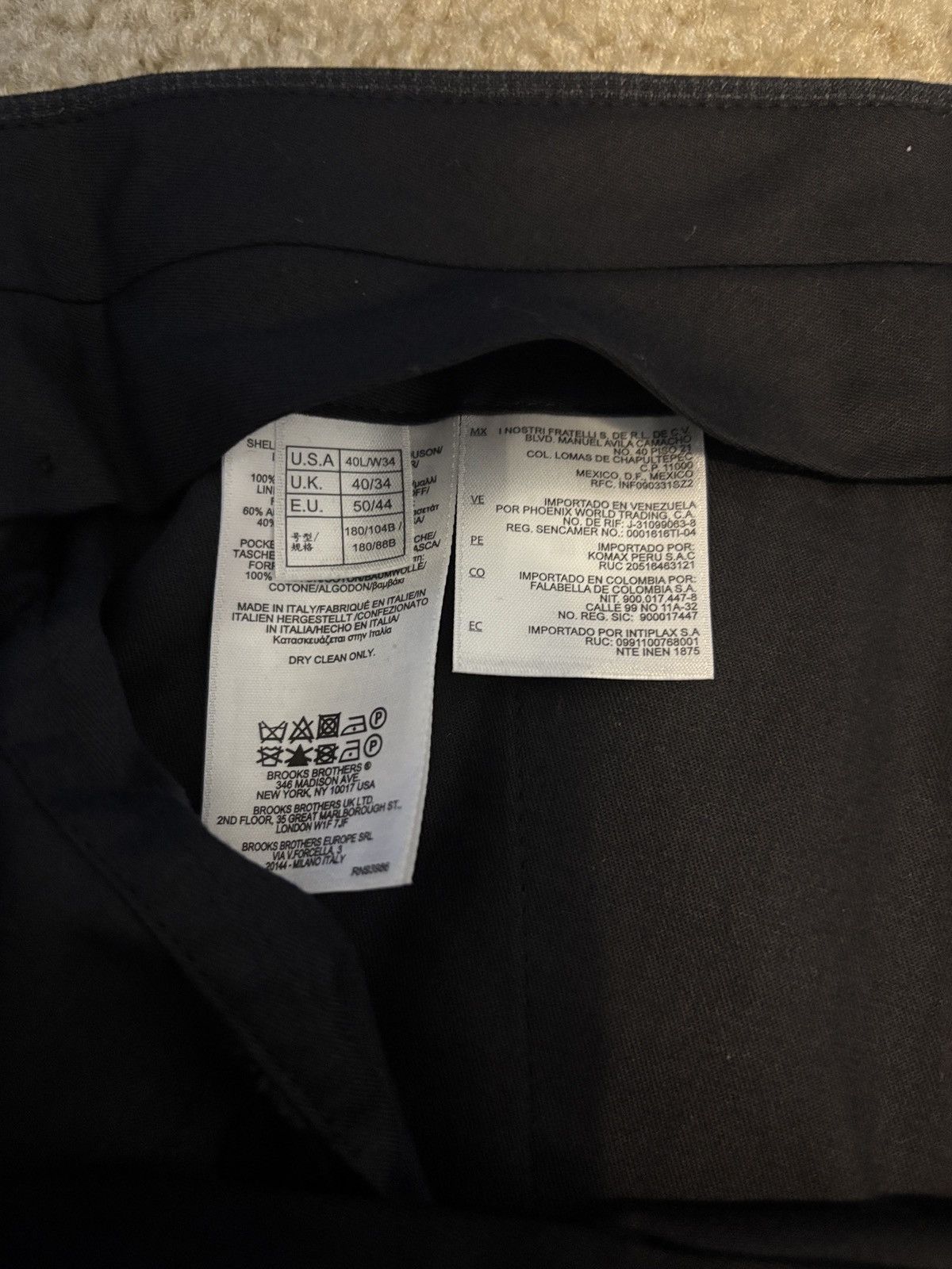 Brooks Brothers Brooks Brothers 1818 Regent Fit Suit Wool Reda Italy 40L Size 40L - 9 Thumbnail
