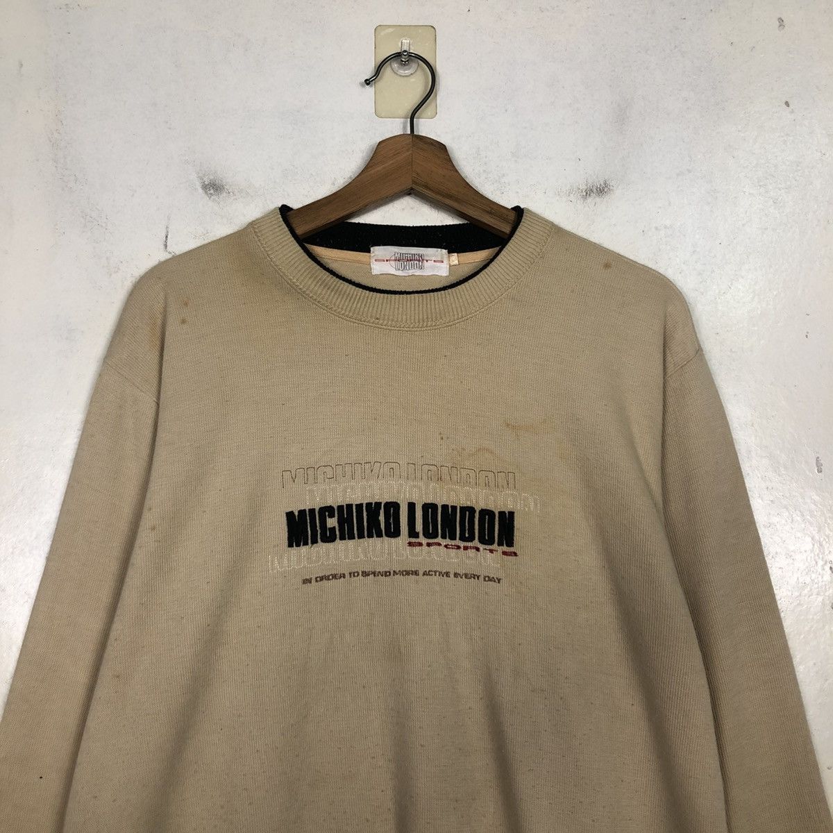Japanese Brand 📌Vintage Sweathshirt Michiko London Big Log Size US M / EU 48-50 / 2 - 5 Thumbnail