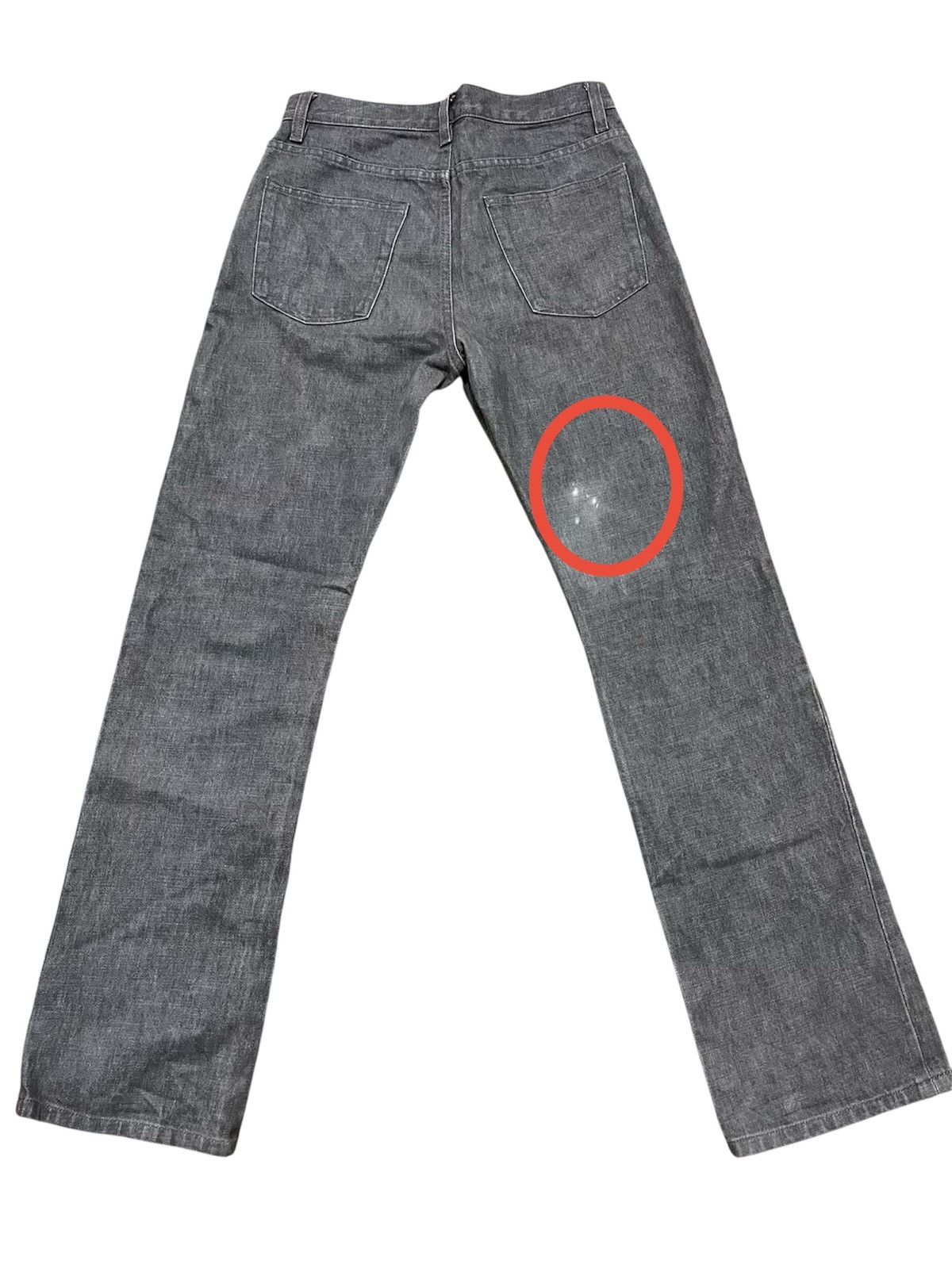 Vintage 1999 Helmut Lang Classic Raw Grey Denim Size 28