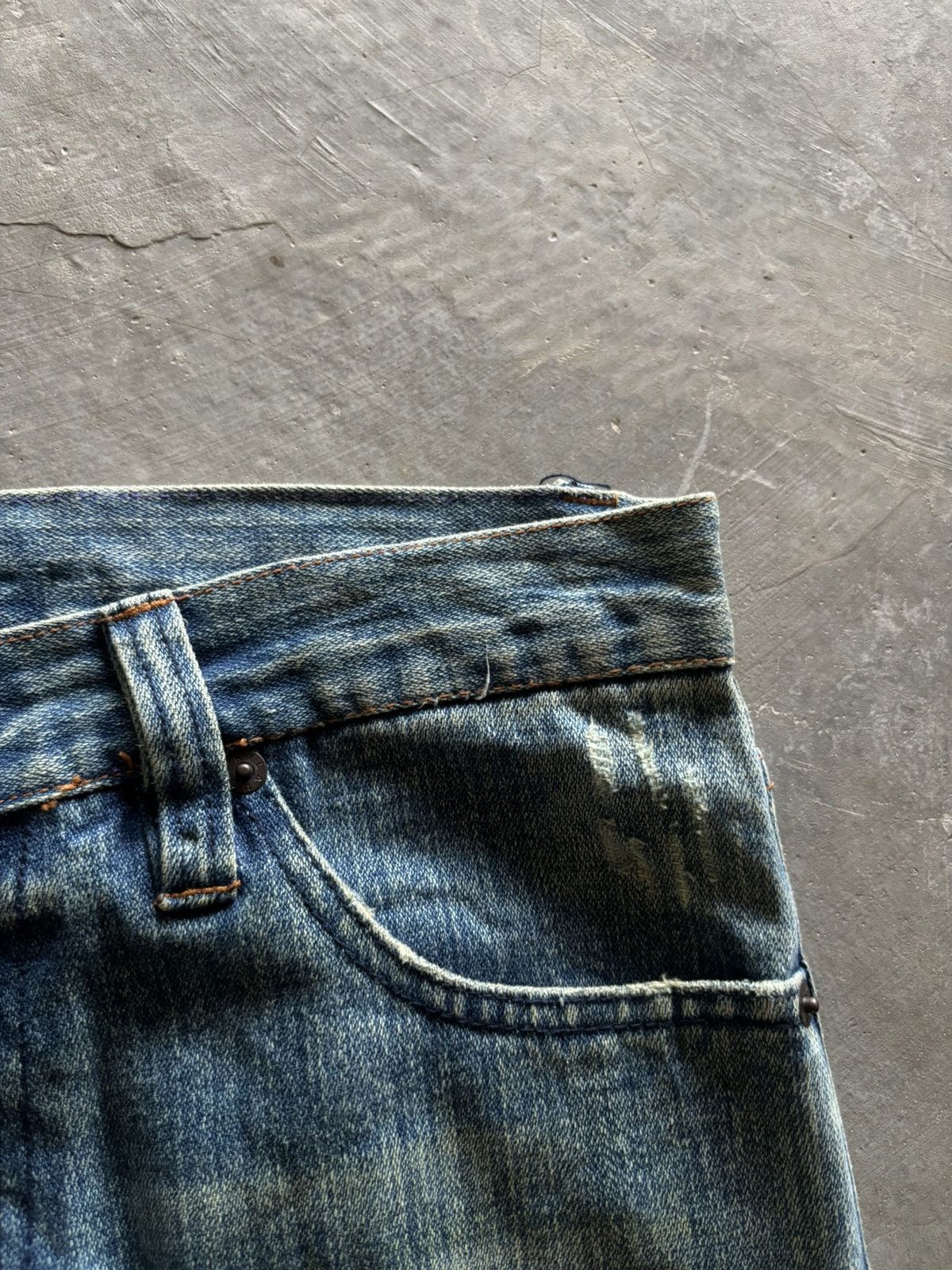 If Six Was Nine NYLAUS flare distressed rusty wash punk grunge japanese Size US 32 / EU 48 - 10 Thumbnail