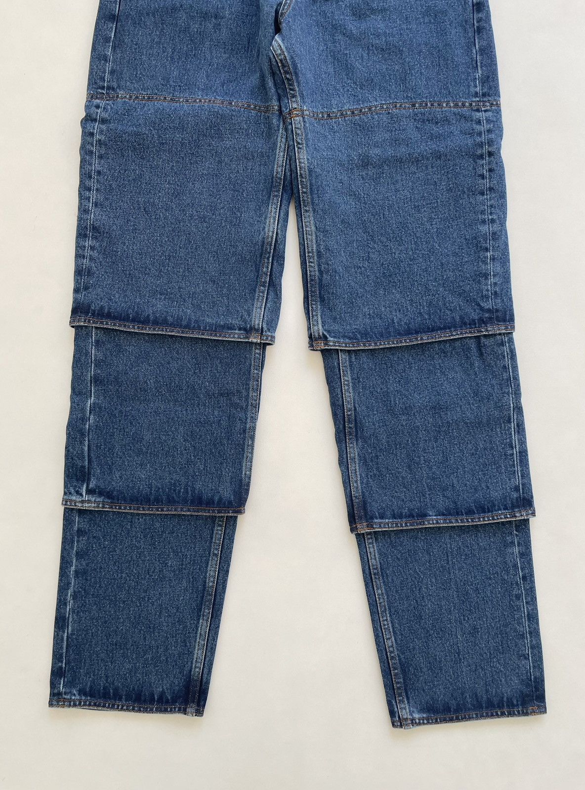 Y/Project Triple Layer Washed Blue Denim Jeans Size US 32 / EU 48 - 13 Thumbnail