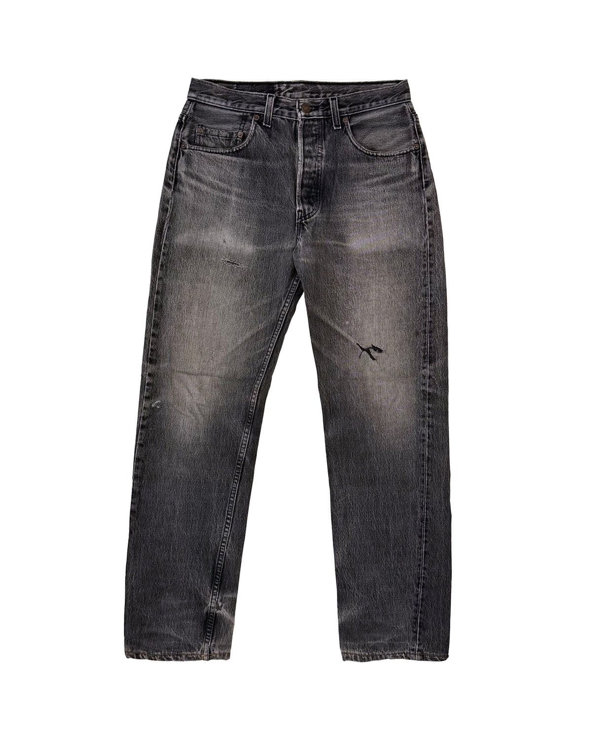 Levi's × Vintage Late 90s (‘97) Made in Canada Thrashed Levis 501 (31x30) Size US 31 - 1 Thumbnail