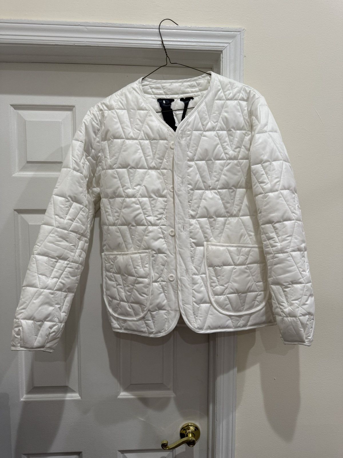 Vlone VLONE QUILTED JACKET 'WHITE' Size US M / EU 48-50 / 2 - 1 Thumbnail