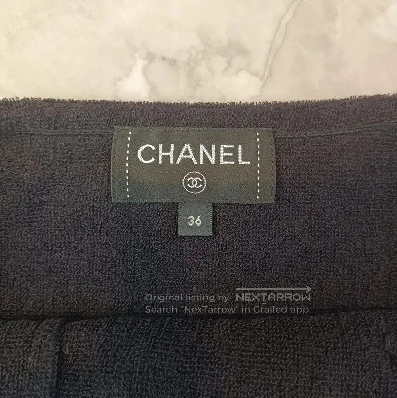 Chanel Chanel Black Cotton Summer Skirt . Size 28" / US 6 / IT 42 - 3 Thumbnail