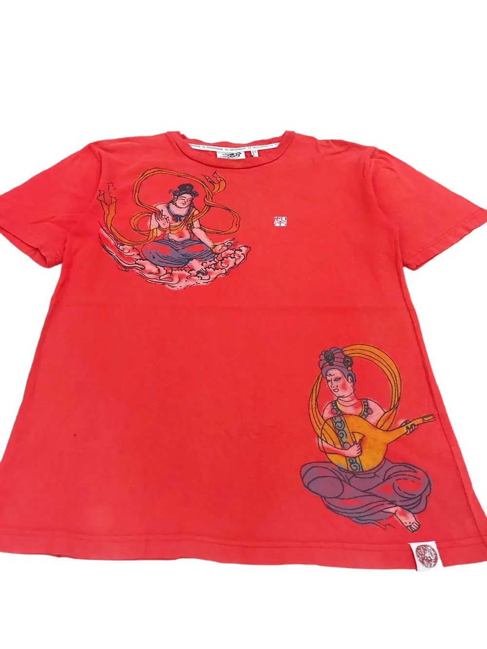 Stevenson Overall Co. Rare! By Stevenson Sukajan "Buddha" Motif Tee Size US S / EU 44-46 / 1 - 5 Thumbnail
