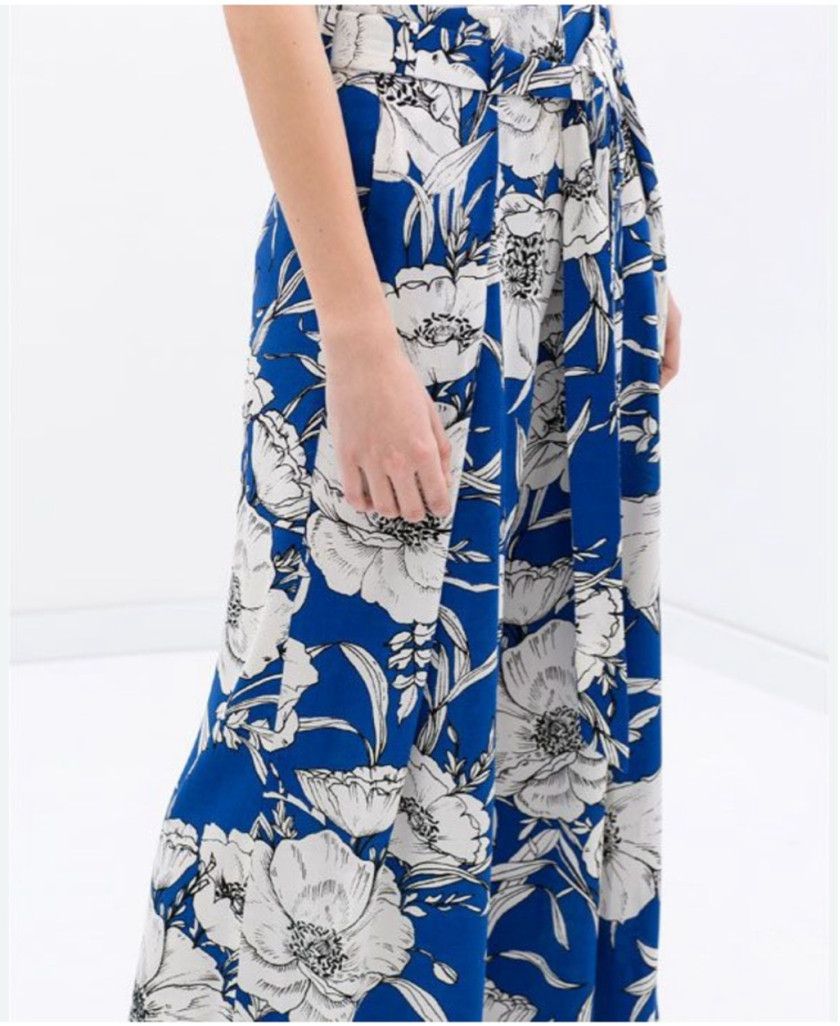 Zara Zara Floral Wide leg pleated pant size small EUC Size 26" / US 2 / IT 38 - 2 Thumbnail