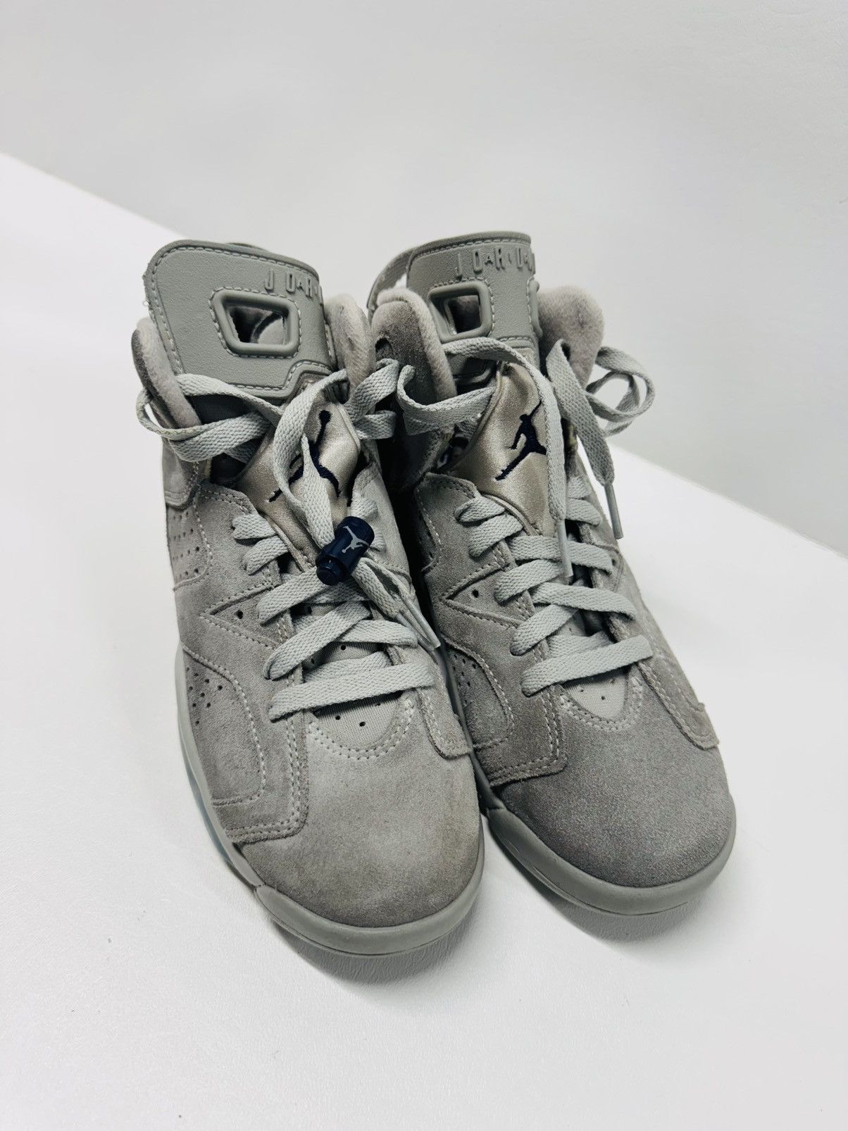 Jordan Brand Air Jordan 6 Retro Mid Georgetown Grey Size US 5.5 / EU 38 - 4 Thumbnail