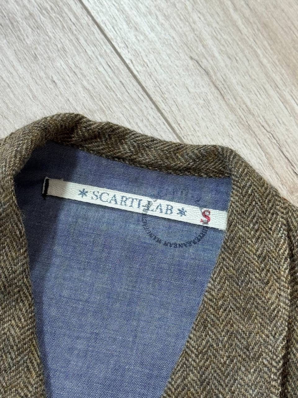 Scarti-Lab Scarti Lab WorkWear Brown Tweed Vest Gillet Size S Size 38S - 3 Thumbnail