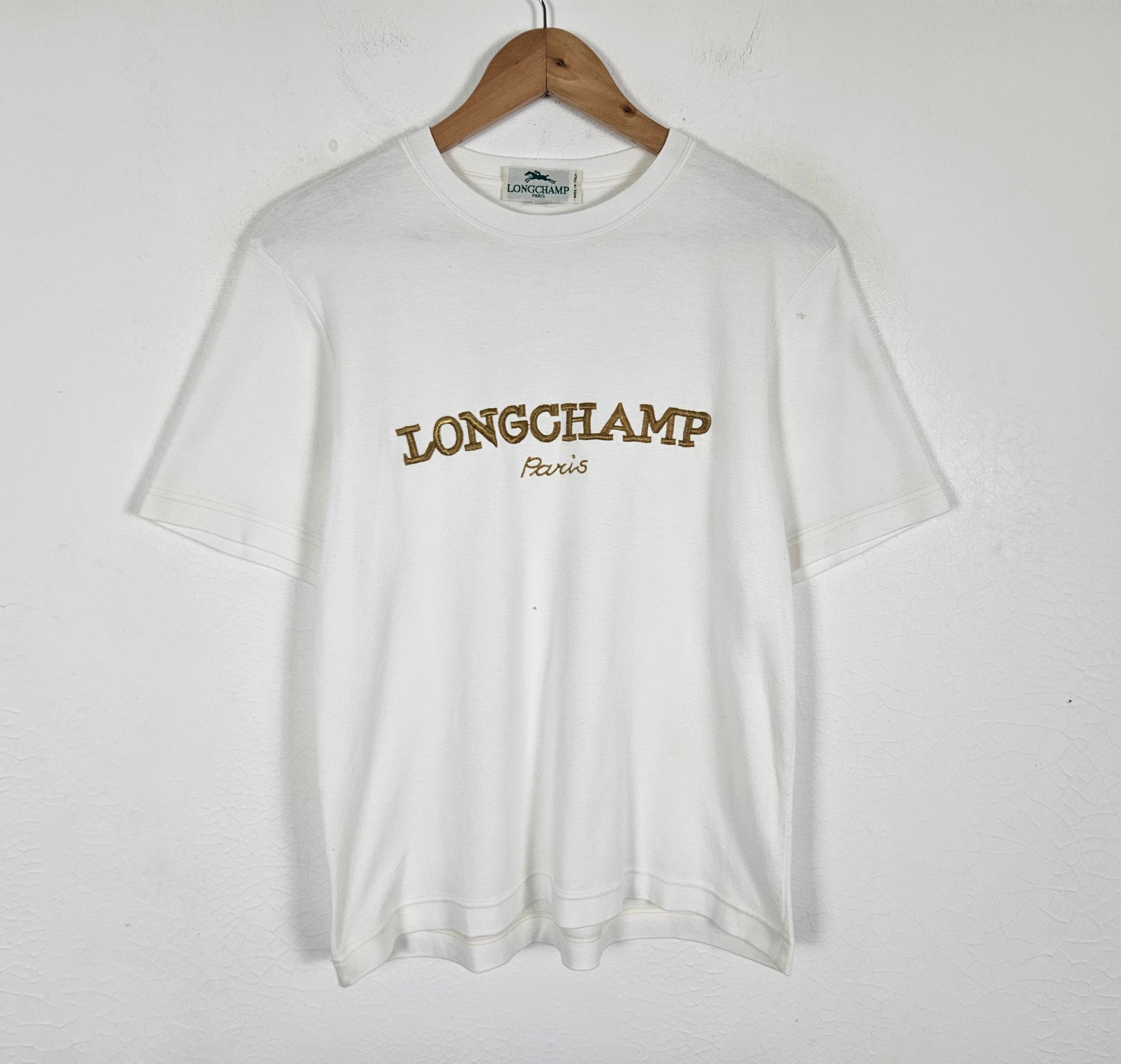 Longchamp Vintage Longchamp Paris Embroidery Tee shirt Size US S / EU 44-46 / 1 - 2 Thumbnail