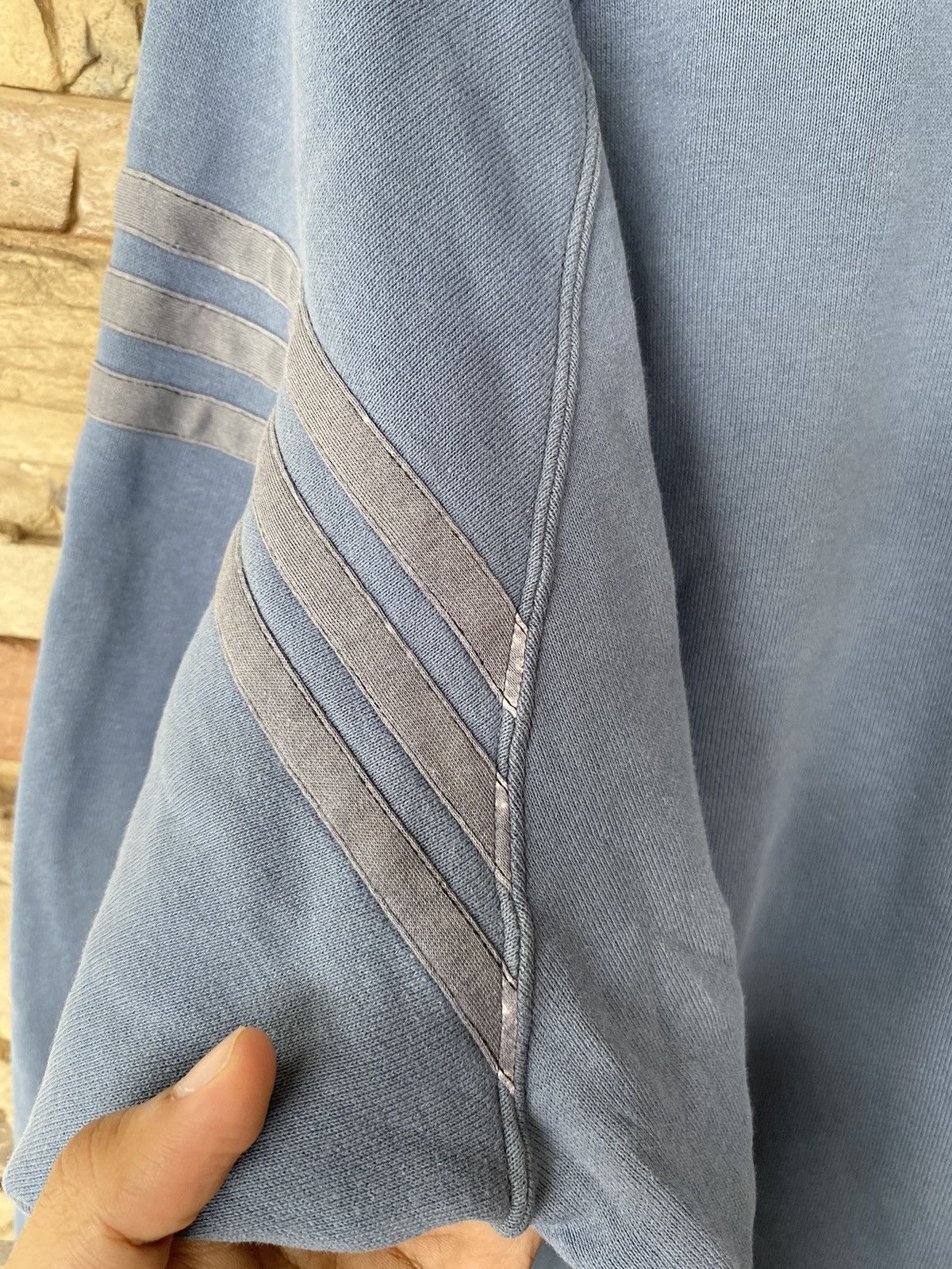 Vintage Rare Vintage 90s Adidas Made In Japan Stripes Sweatshirt Size US L / EU 52-54 / 3 - 12 Thumbnail