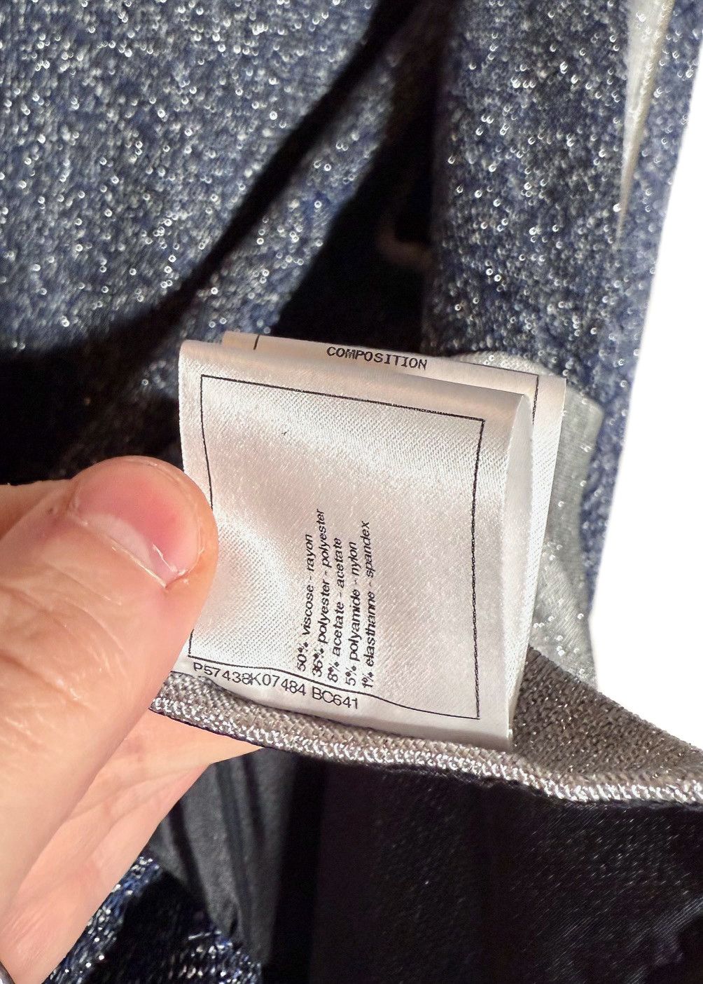 Chanel Chanel 2017 Blue Metallic CC Zip-Up Hoodie Size XL / US 12-14 / IT 48-50 - 11 Thumbnail