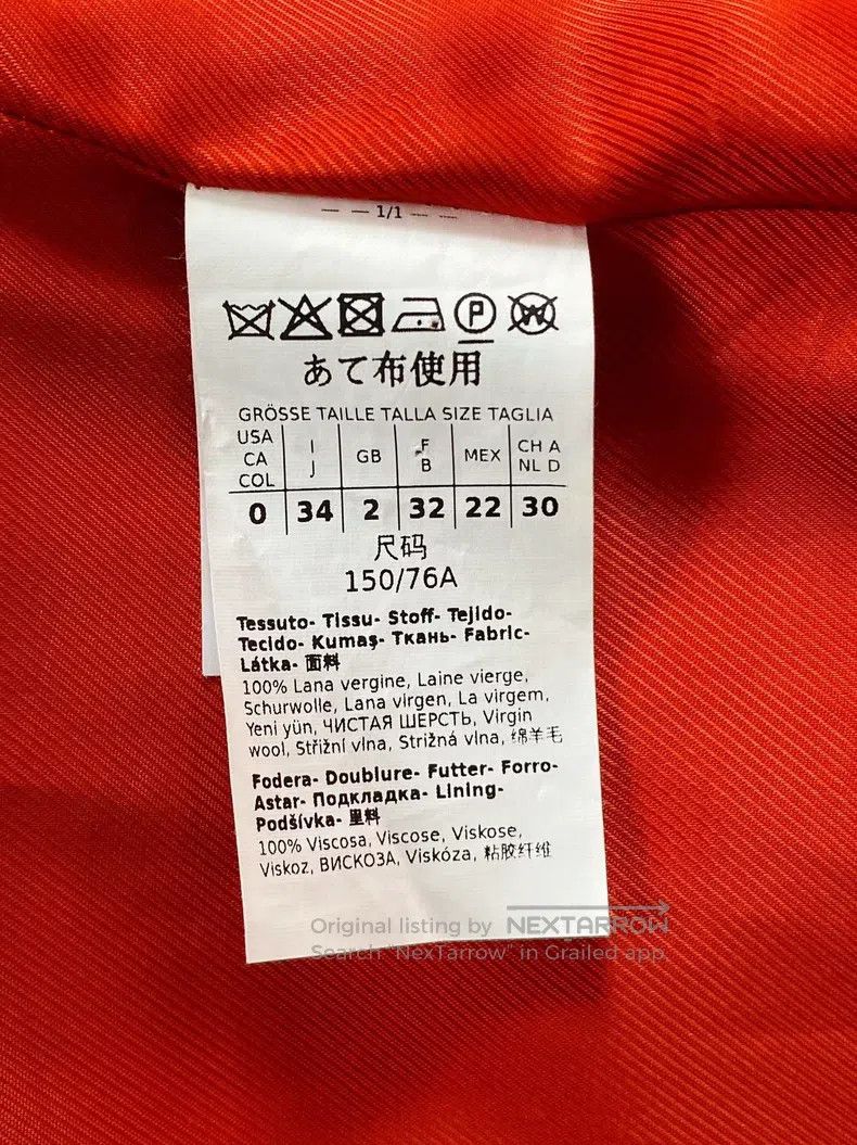 Max Mara Max Mara Orange Double-breasted Coat Size XXS / US 00 / IT 34 - 5 Thumbnail