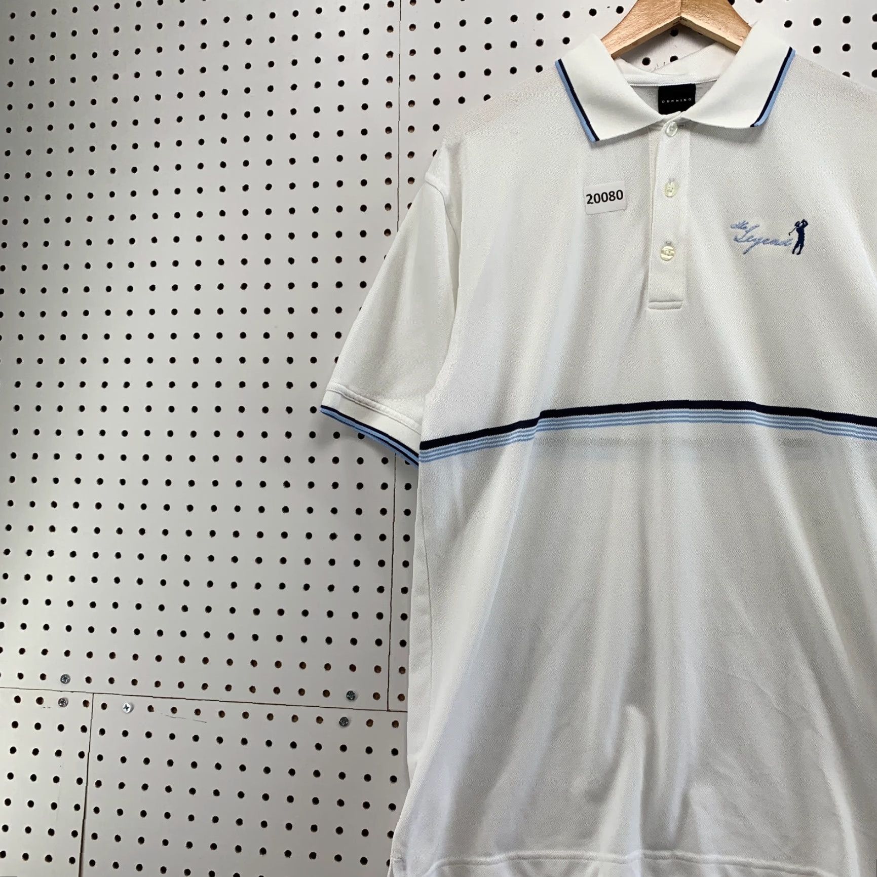 Vintage VINTAGE Dunning Golf Polo Shirt White The Legends Mens Medium Short Sleeve Collar 21x31 Size US M / EU 48-50 / 2 - 3 Thumbnail