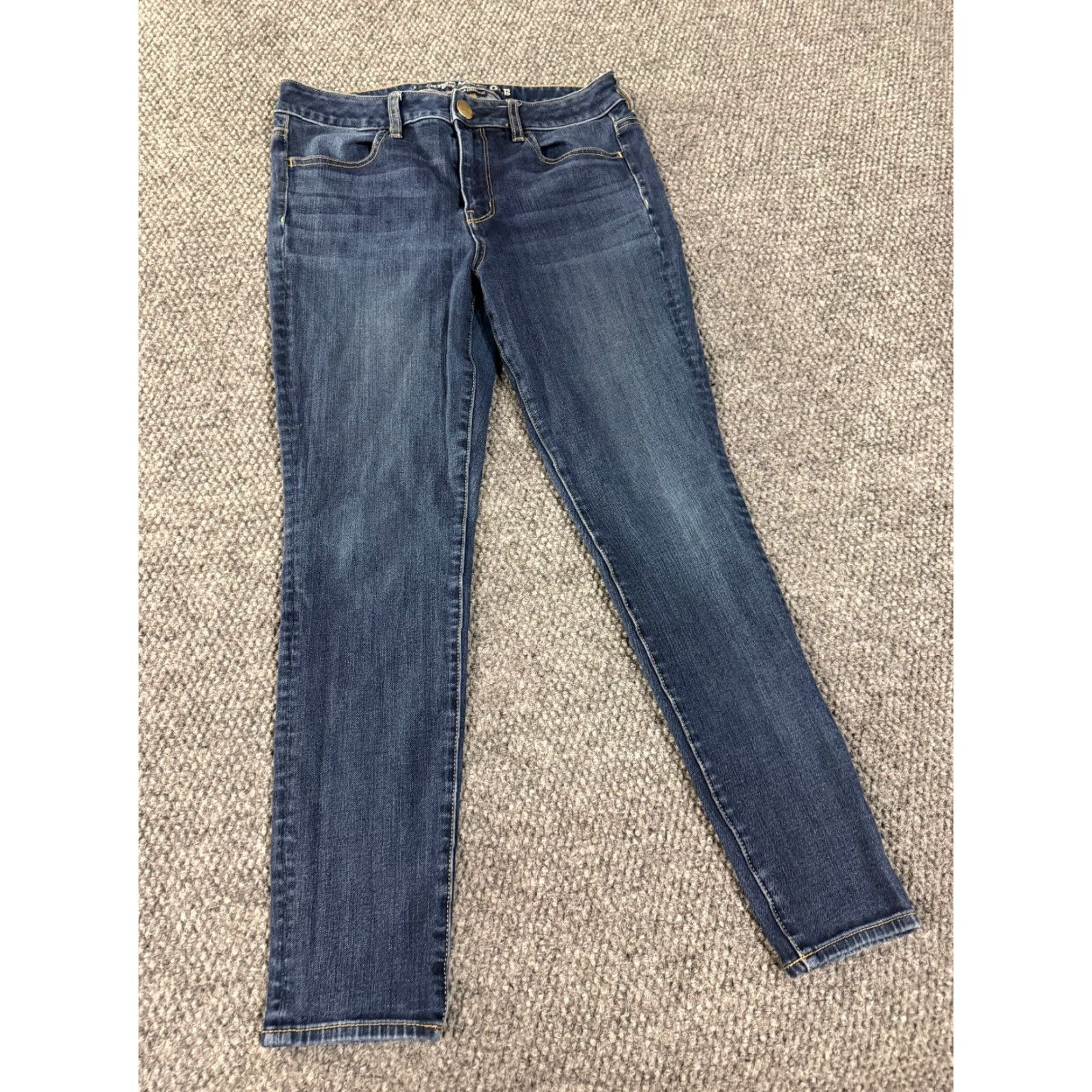 American Eagle Outfitters American Eagle Jeans Womens 8 Jegging Ankle Zip Stretch Denim Shirt? Size 30" / US 8 / IT 44 - 2 Thumbnail