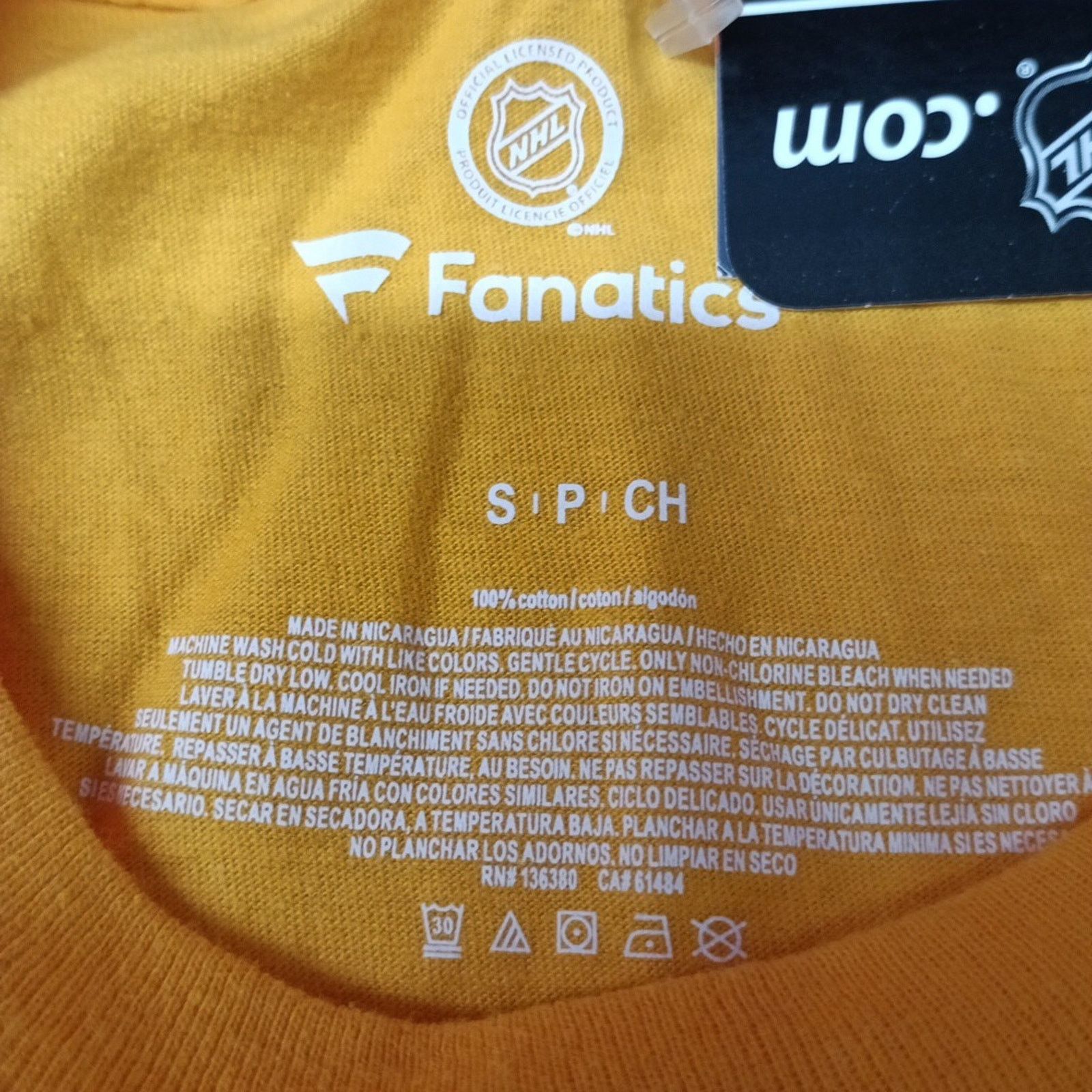 Other Nashville Predators T-Shirt Size S Small Gold Fanatics NHL Size US S / EU 44-46 / 1 - 3 Thumbnail