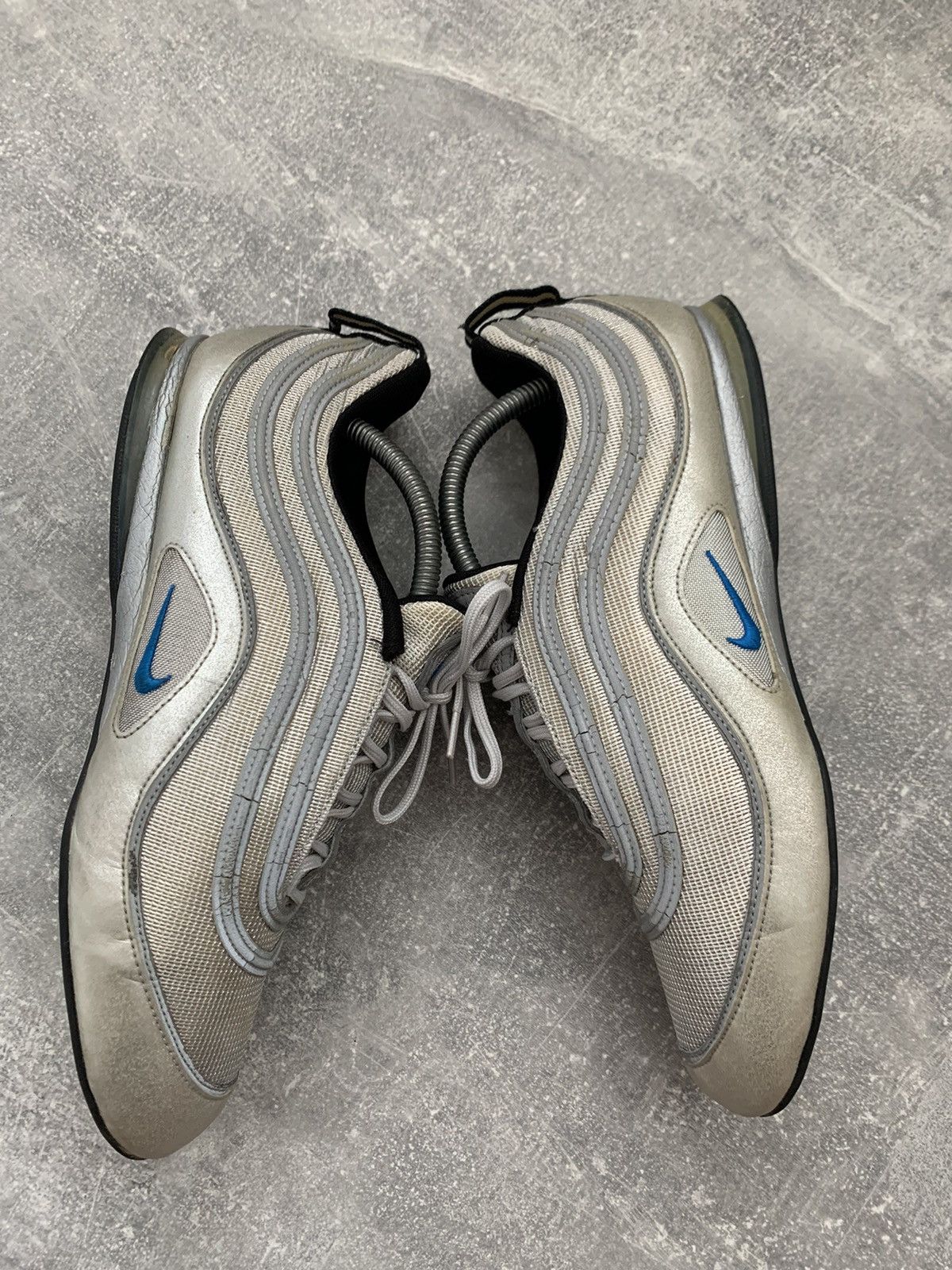 Vintage Vintage 00’s Nike AIR MAX Silver 2007 Y2k style Size US 8.5 / EU 41-42 - 3 Thumbnail
