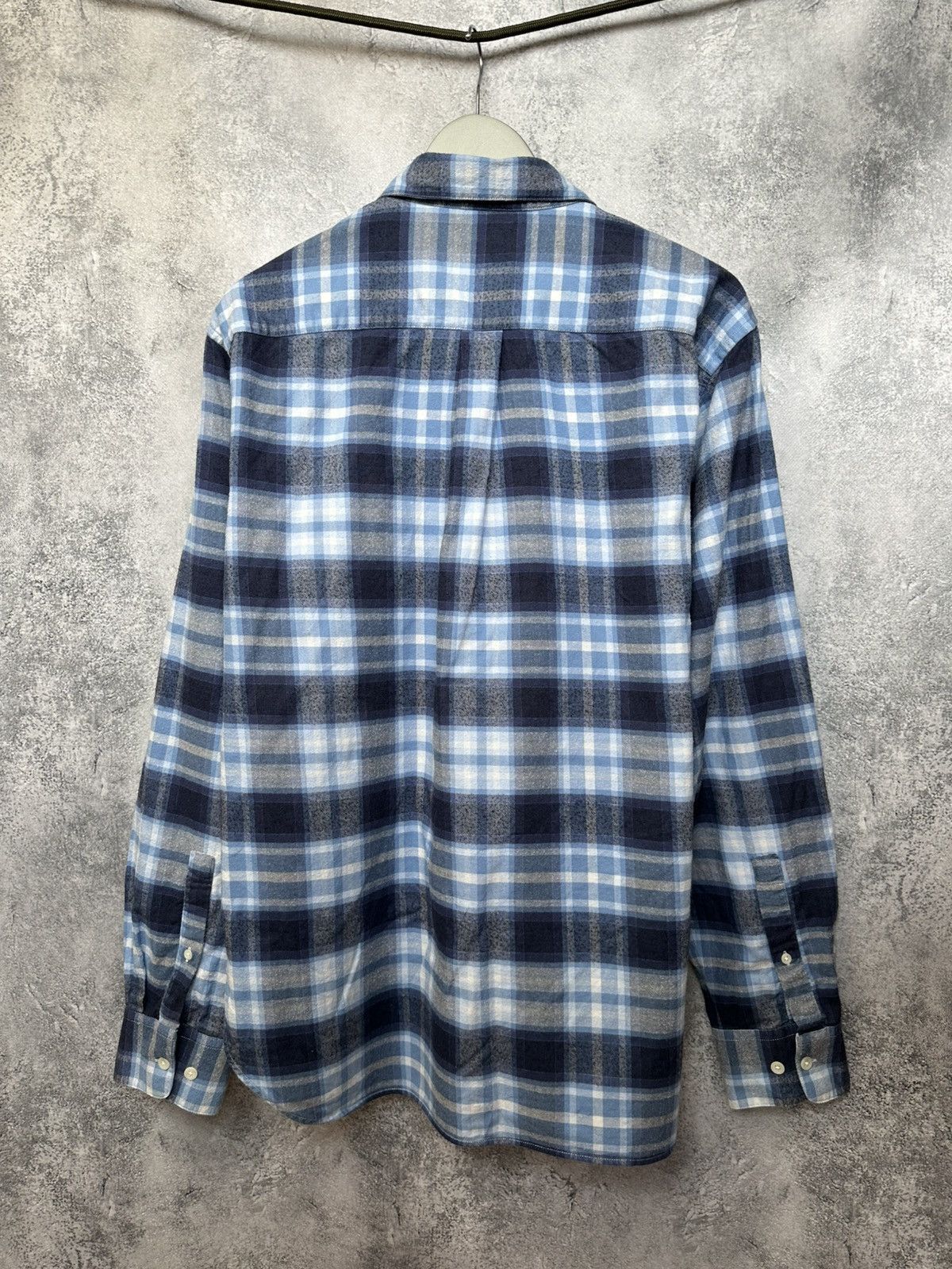 Oliver Sweeney Oliver Sweeney Censo Brushed Cotton Check Shirt Button Up Size US XL / EU 56 / 4 - 9 Thumbnail