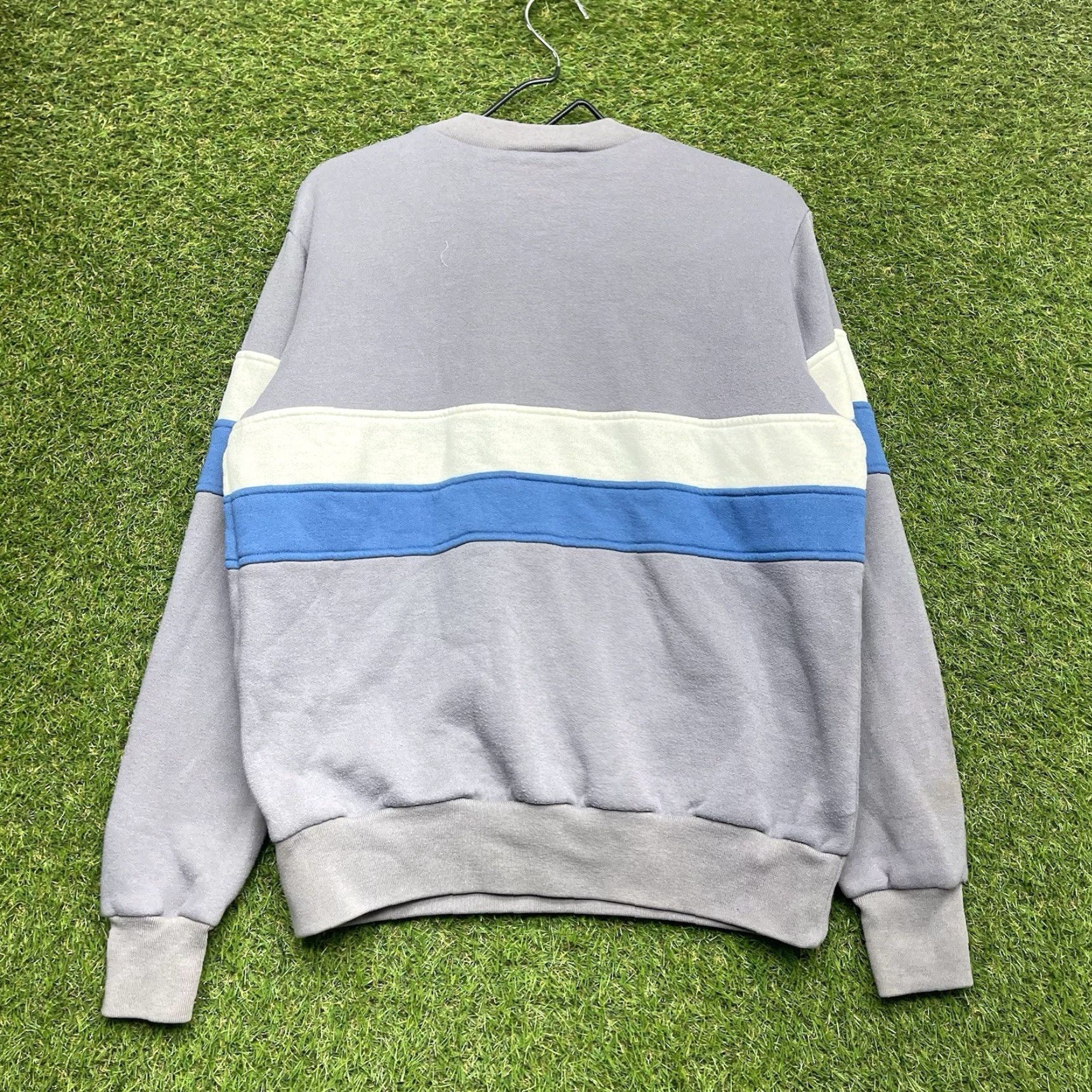 Nike VINTAGE Nike Sweatshirt Mens M Crewneck 80s 90s Pullover Gray Cotton Fleece Logo Weather All Seasons Mens Size US M / EU 48-50 / 2 - 2 Thumbnail