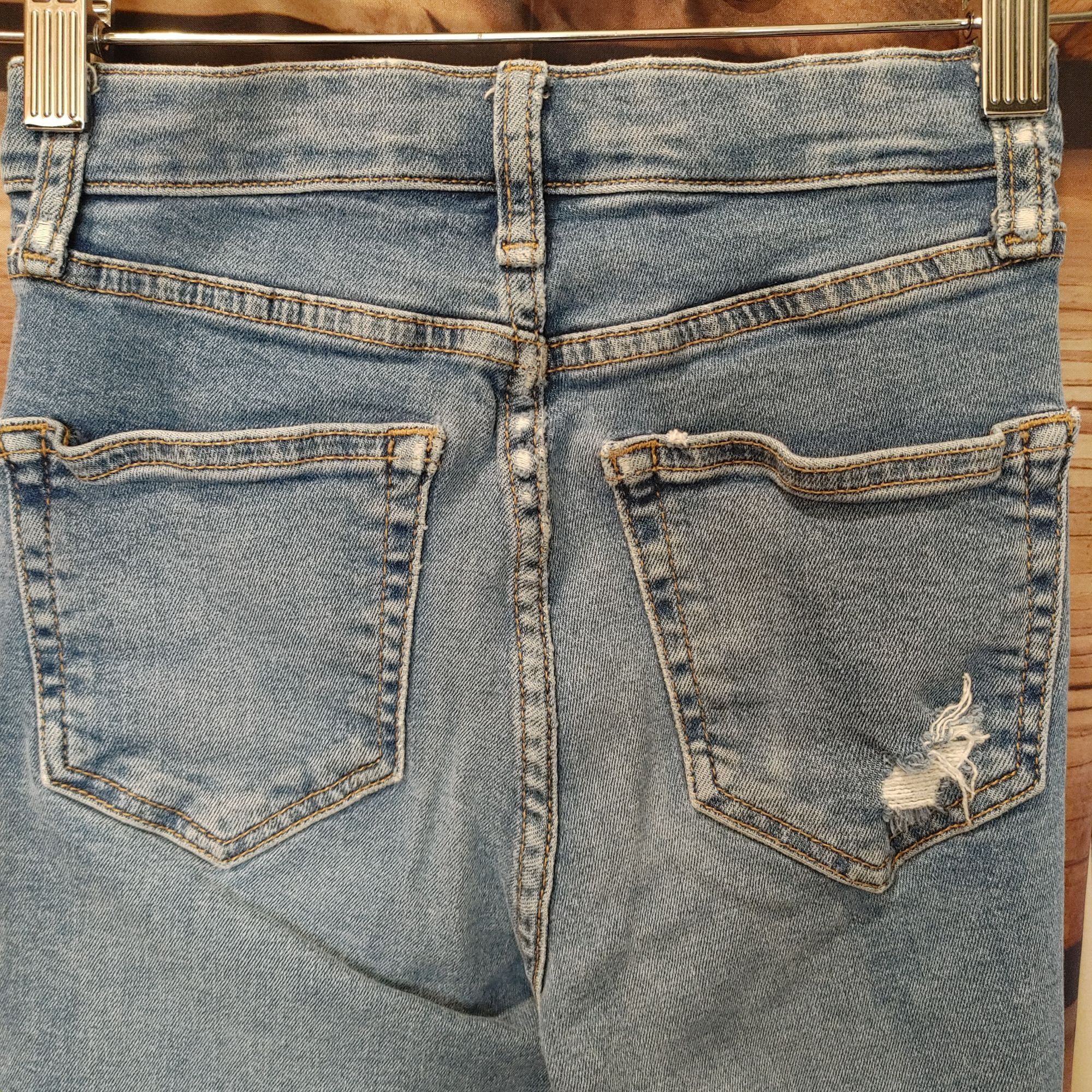 Topshop TopShop Moto JAMIE Women's Distressed Light Blue Jeans W25 L Size 25" / US 0 / IT 36 - 2 Thumbnail