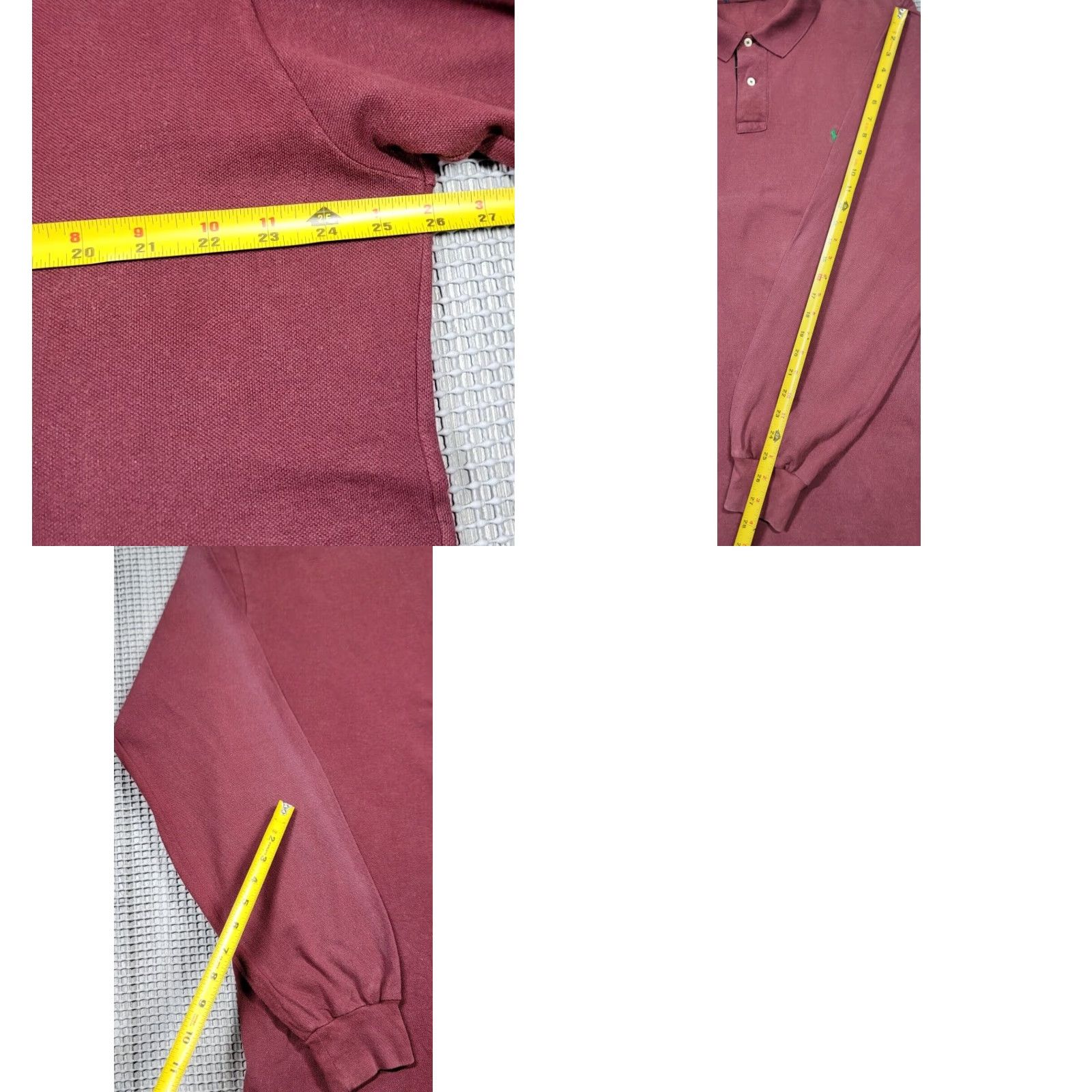 Polo Ralph Lauren Polo Ralph Lauren Polo Shirt XL Red Long Sleeve Button Collar Trim Embroidered Logo 90s Pony Vintage Style Mens Size US XL / EU 56 / 4 - 9 Thumbnail
