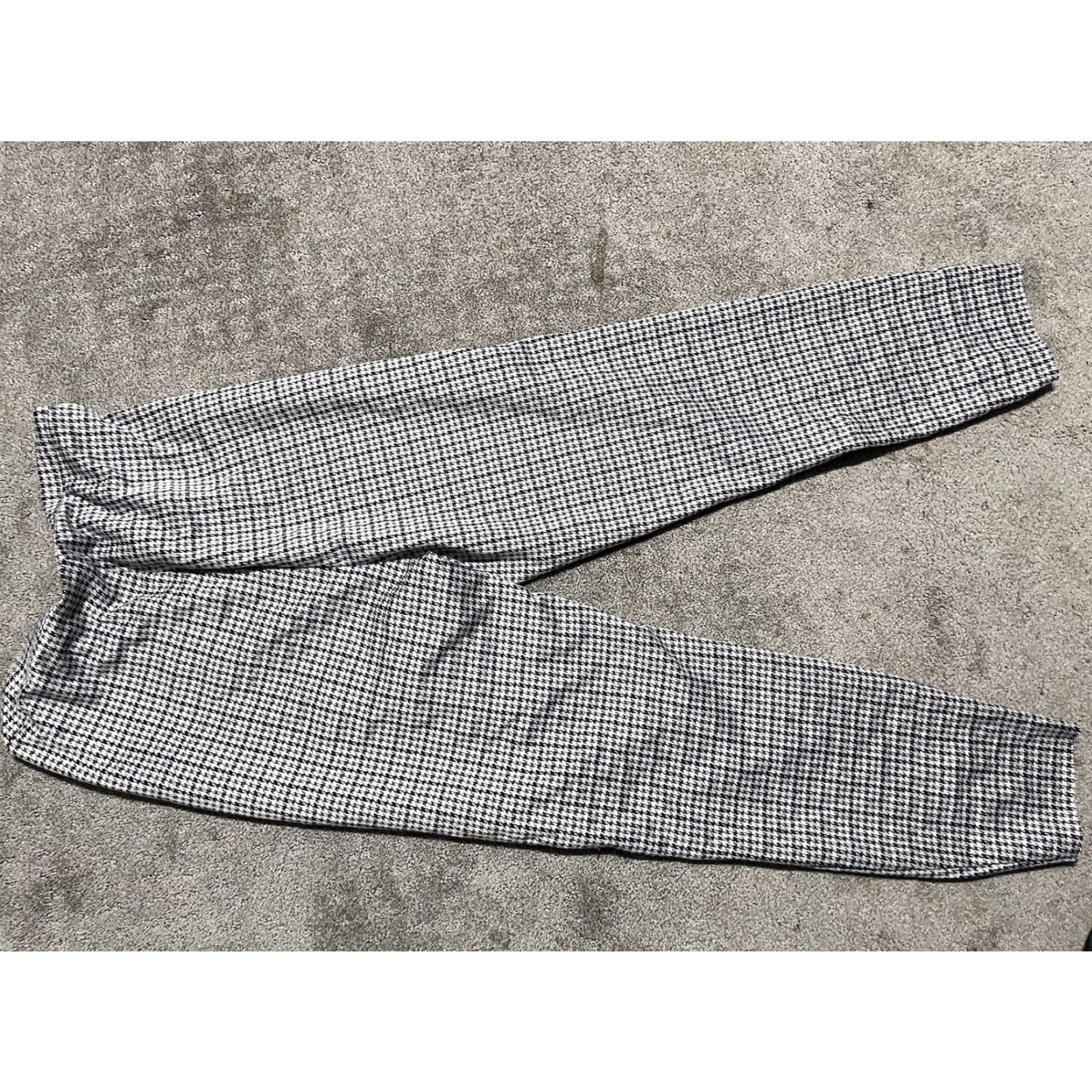 Guess GUESS Womens Dress Pants Gray Plaid Size XL Straight Leg Business Casual Workwear Trousers (Regular) Size 40" / US 18 - 3 Thumbnail