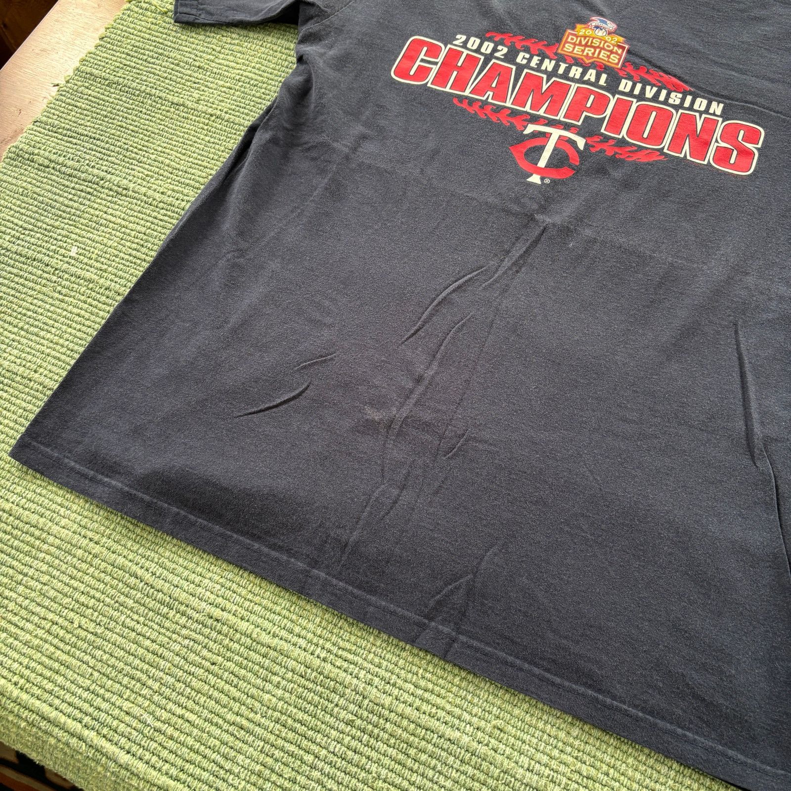 MLB Vintage 2002 Minnesota Twins Division Champions Tee Shirt L Size US L / EU 52-54 / 3 - 6 Thumbnail