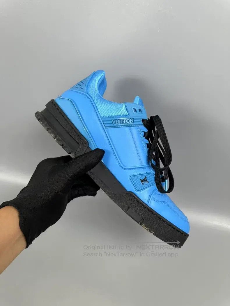 Louis Vuitton Louis Vuitton Trainer Blue and Black Casual Shoes Size US 7 / EU 40 - 5 Thumbnail