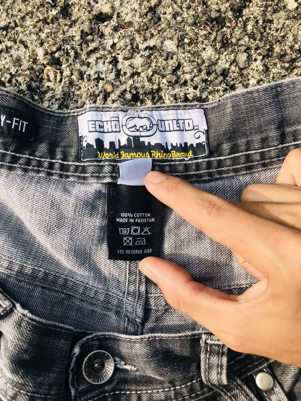 Ecko Unltd. × Vintage Vintage Y2K Ecko Unltd embroidered baggy jeans Size US 36 / EU 52 - 6 Thumbnail