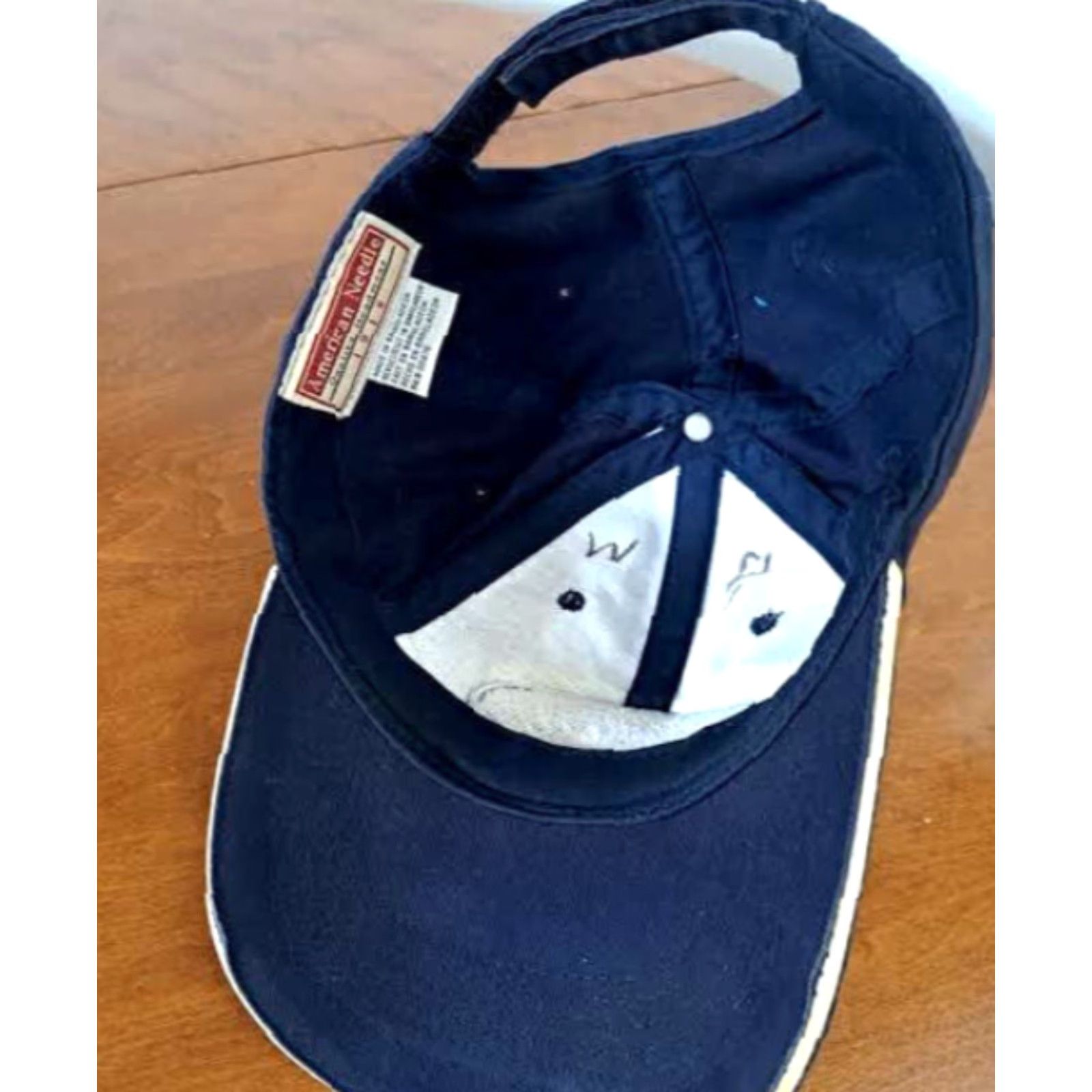 American Eagle Outfitters American Eagle Hat Classic Patch Adjustable Size Baseball Cap Men Blue Cotton Hat Size ONE SIZE - 5 Thumbnail