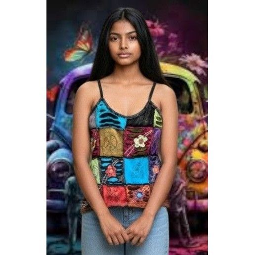 Vintage Vintage Rising International Sleeveless Top Large Distressed Size L / US 10 / IT 46 - 2 Thumbnail