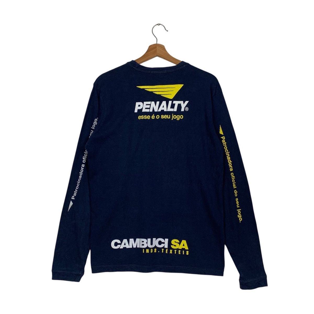 Penalty Vintage PENALTY Brazil Big Logo Long Sleeve Tees #2848-C128 Size US L / EU 52-54 / 3 - 14 Thumbnail