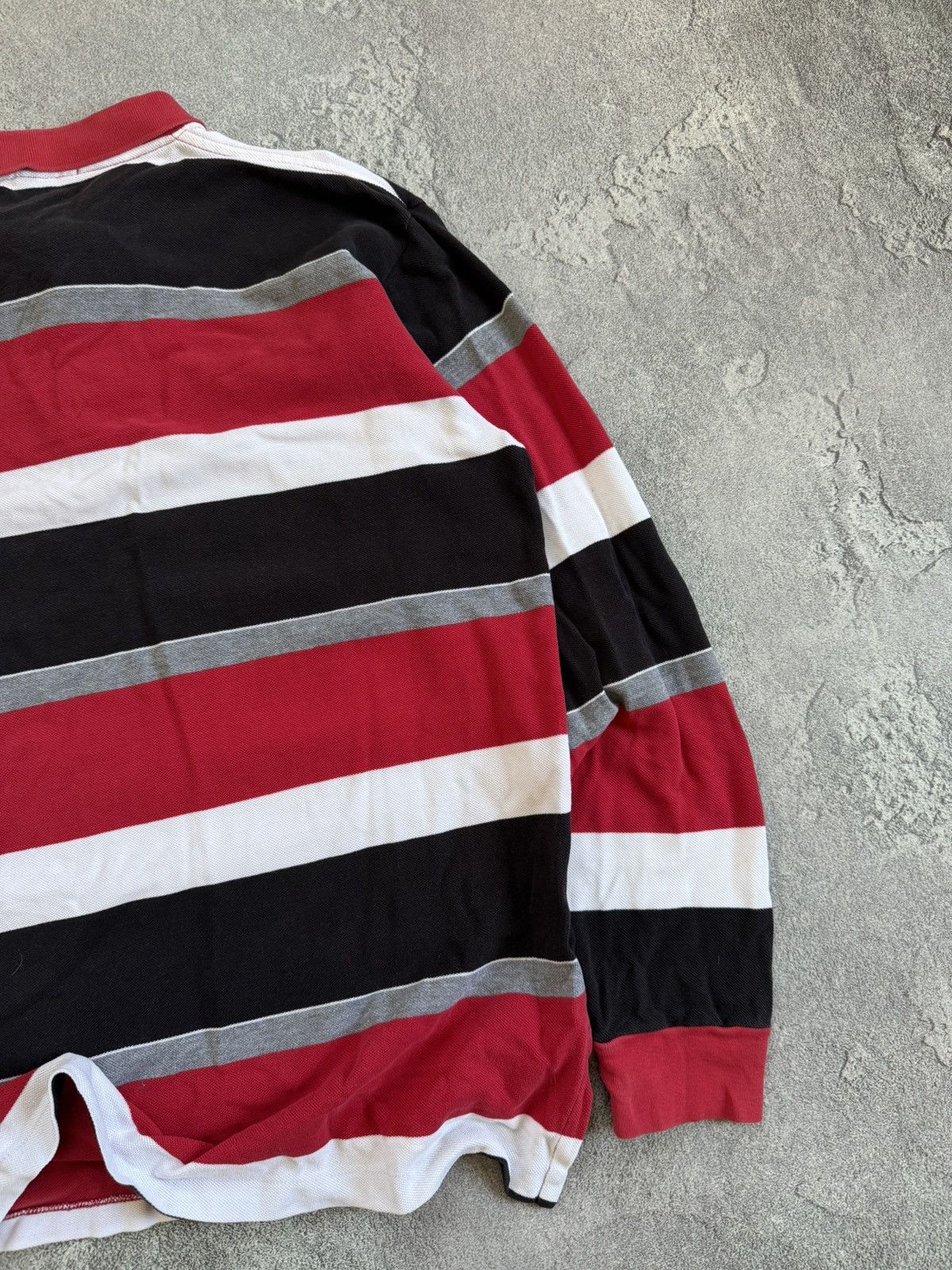 Polo Ralph Lauren × Vintage Polo Ralph Lauren L striped rugby polo long sleeve tee shirt Size US L / EU 52-54 / 3 - 15 Thumbnail