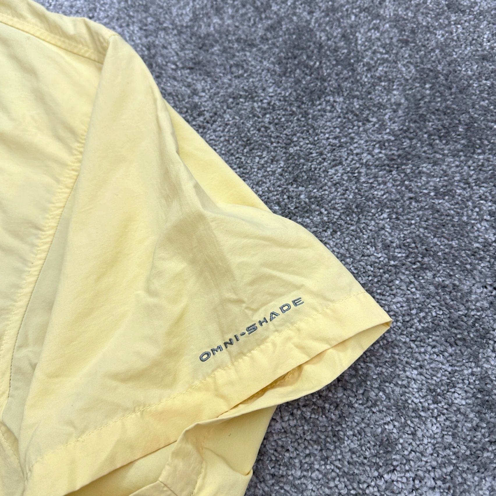 Vintage Columbia PFG Omni Shade Bahama Shirt Mens 2XL Yellow Button-Down Short Sleeve Size US XXL / EU 58 / 5 - 6 Thumbnail