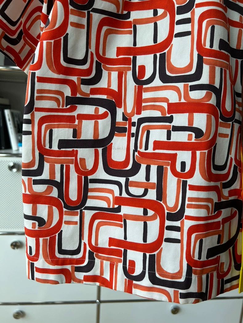 Prada Prada Double match18fw flame stripe stitching short-sleeved Size US S / EU 44-46 / 1 - 4 Thumbnail