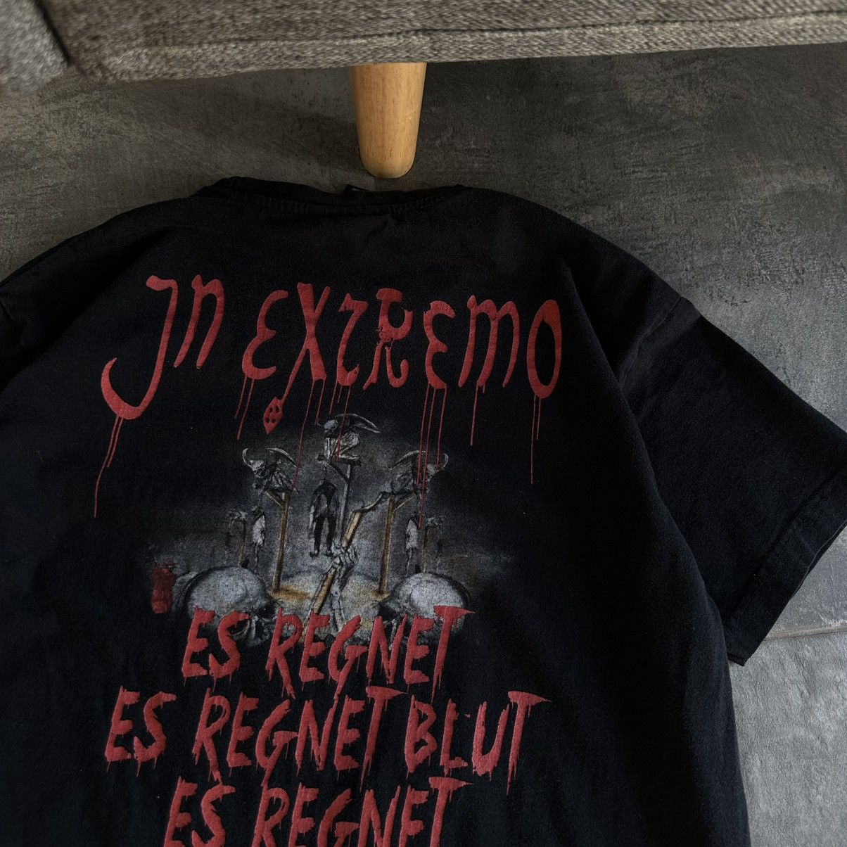 Band Tees × Designer Vintage Adult In Extremo T-shirt Big Logo Gothic Band Rock Size US M / EU 48-50 / 2 - 7 Thumbnail